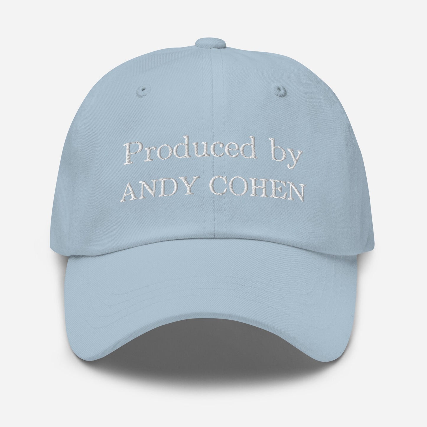 Andy Cohen Dad Hat - Gift for Reality TV fans - Handmade Embroidered Cotton Cap