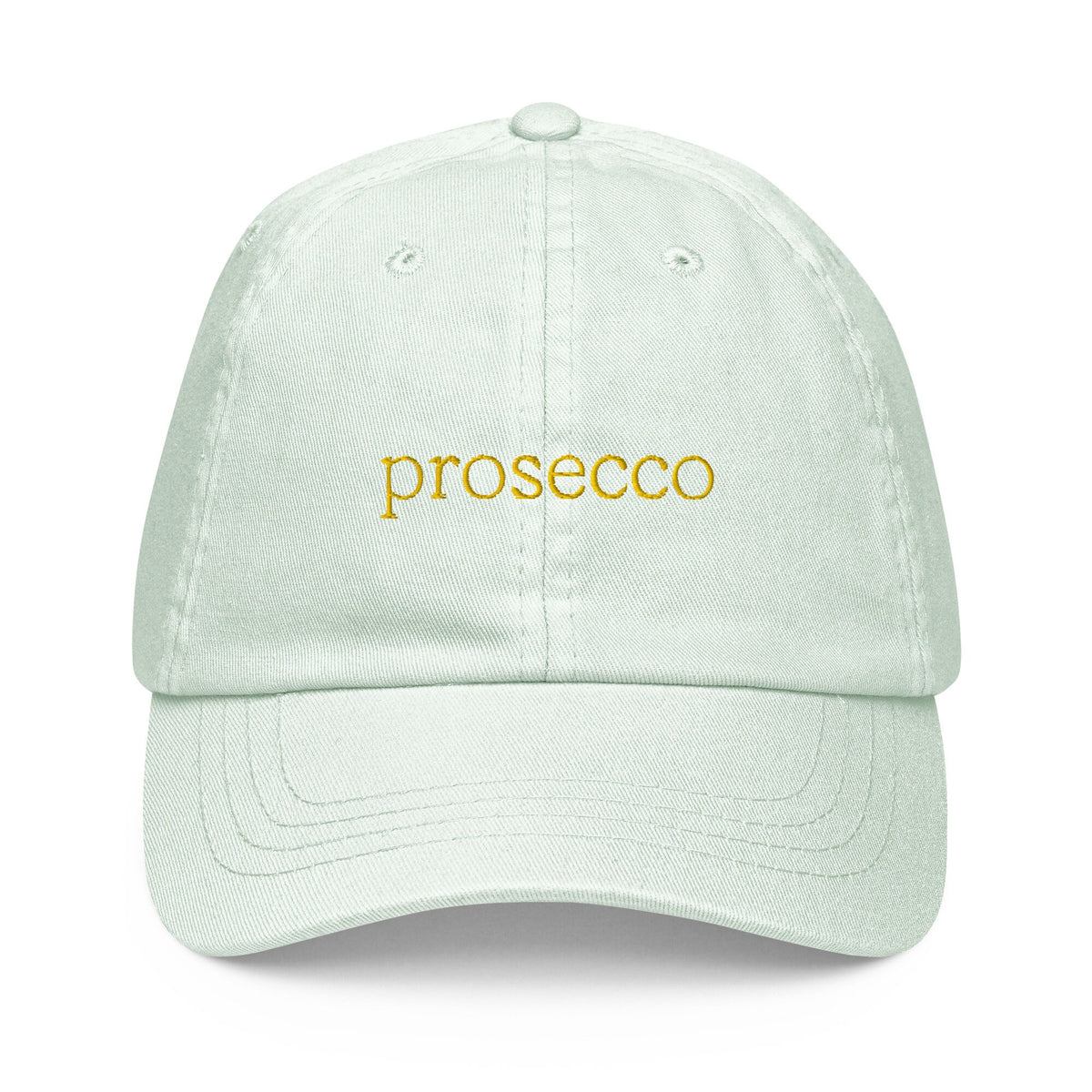 Prosecco Dad Hat - Gift for Italian Wine & Spritz Lovers - Pastel Cotton Embroidered Cap