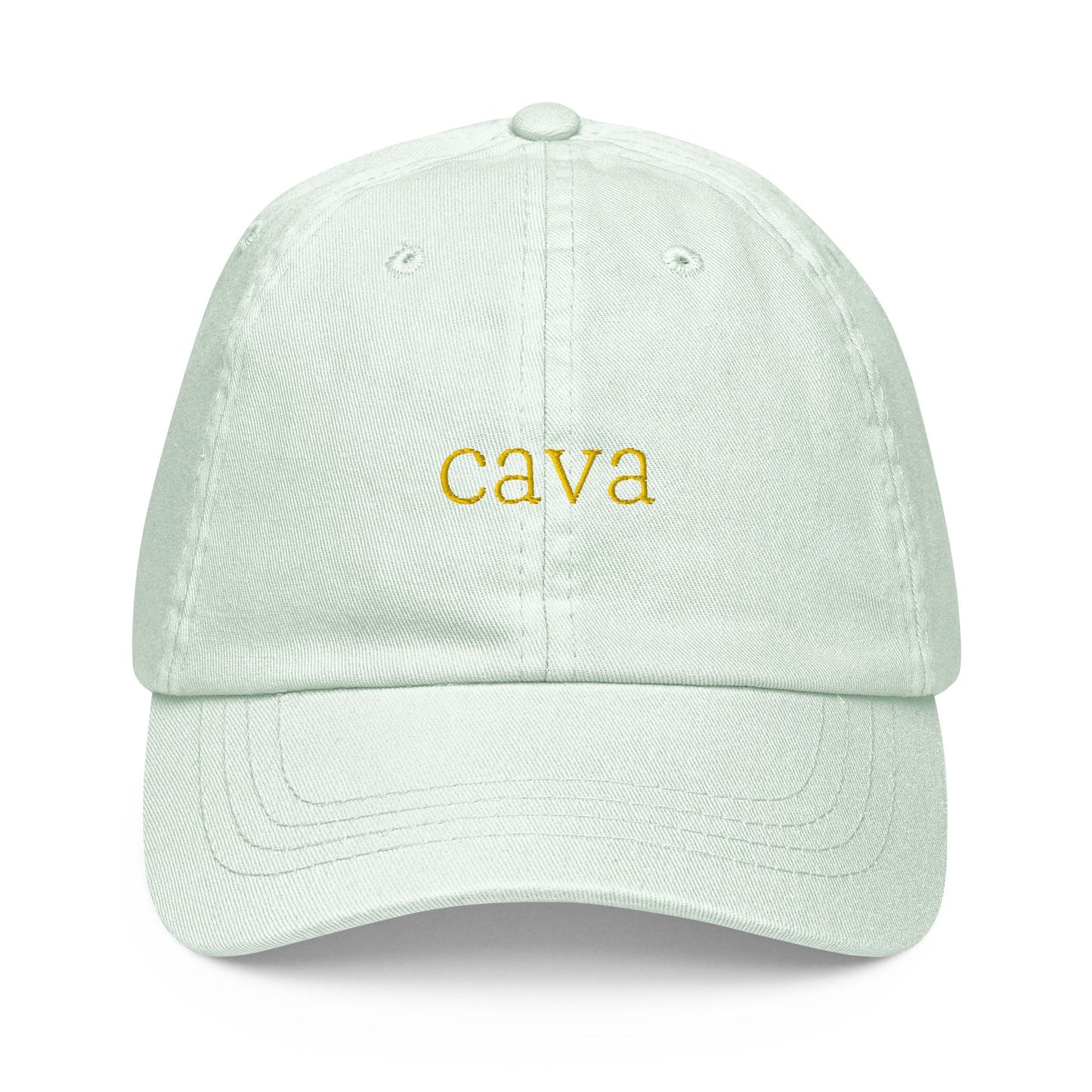 Cava Dad Hat - Gift for Spanish Wine Lovers - Pastel Cotton Embroidered Cap