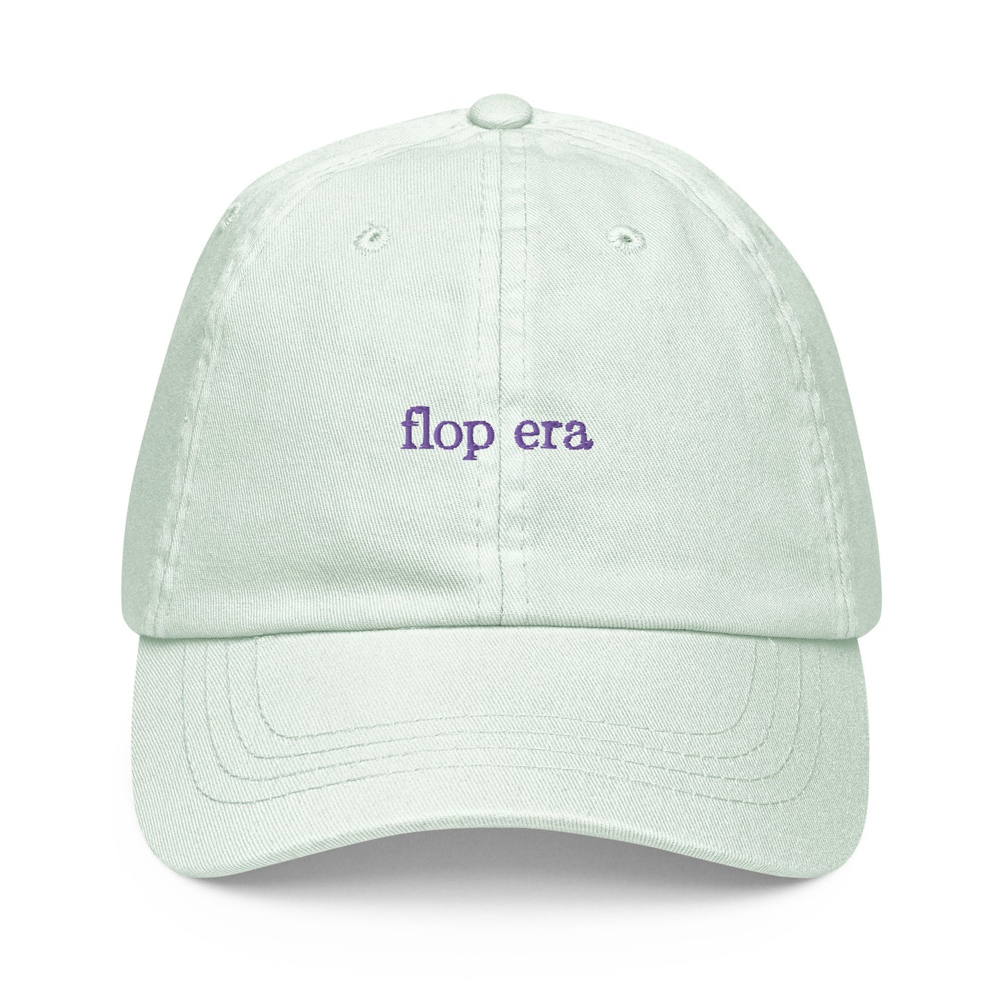 Flop Era Dad Hat - Funny Best Friend Gift - Pastel Cotton Embroidered Cap