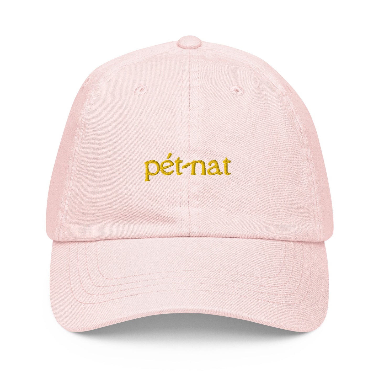 Pét-nat Hat - Gift for sparkling natural french wine lovers - Pastel Cotton Embroidered Cap