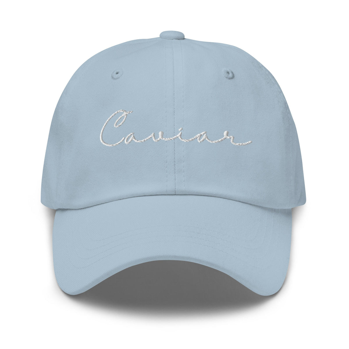 Caviar Hat - Gift for Refined Foodies - Embroidered Cotton Cap