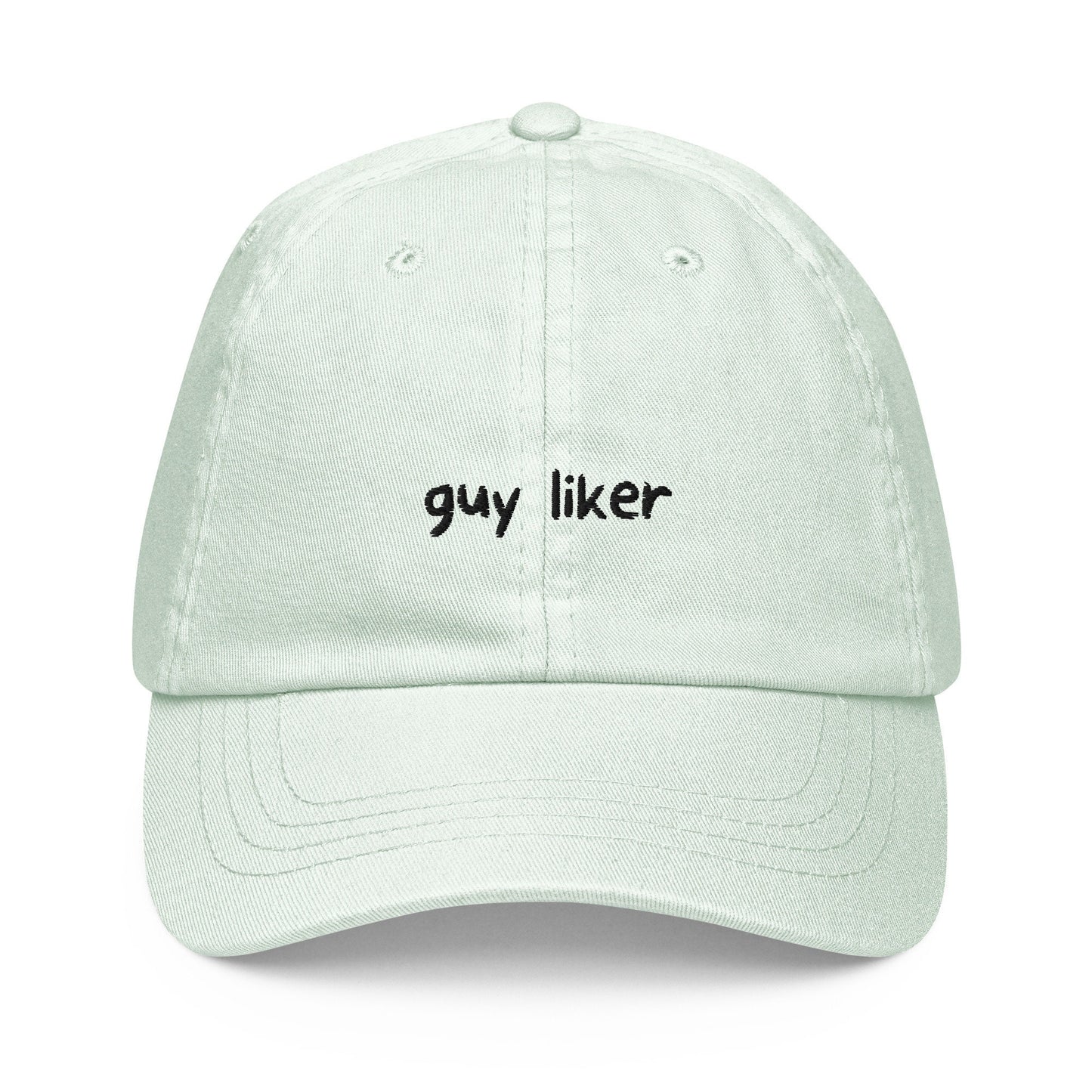 Guy Liker Hat - LGBTQ Pride Hat - Pastel Cotton Embroidered Cap - Funny Gift