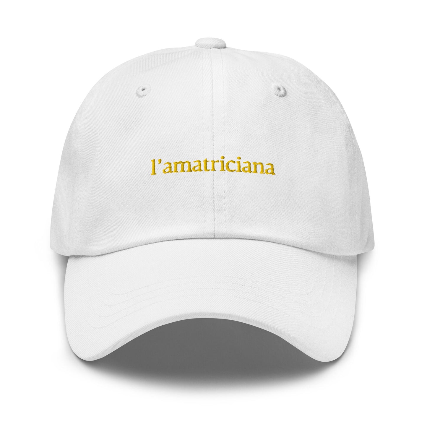 L’Amatriciana Dad Hat - Gift for Italian pasta lovers - Cotton embroidered Cap