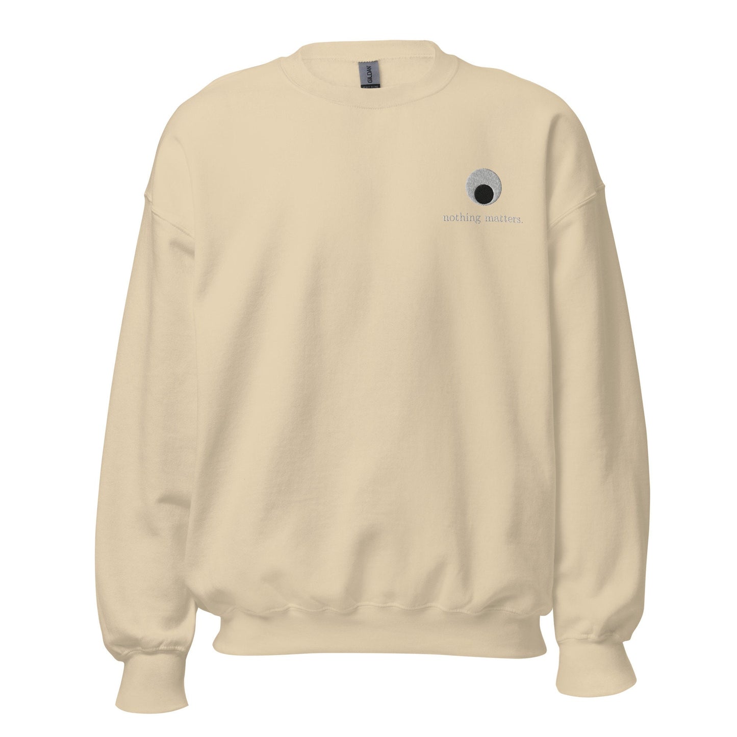 Nothing Matters Sweater - Everything Everywhere All At Once - A24 Film Fans Gift - Unisex Embroidered Crew Neck