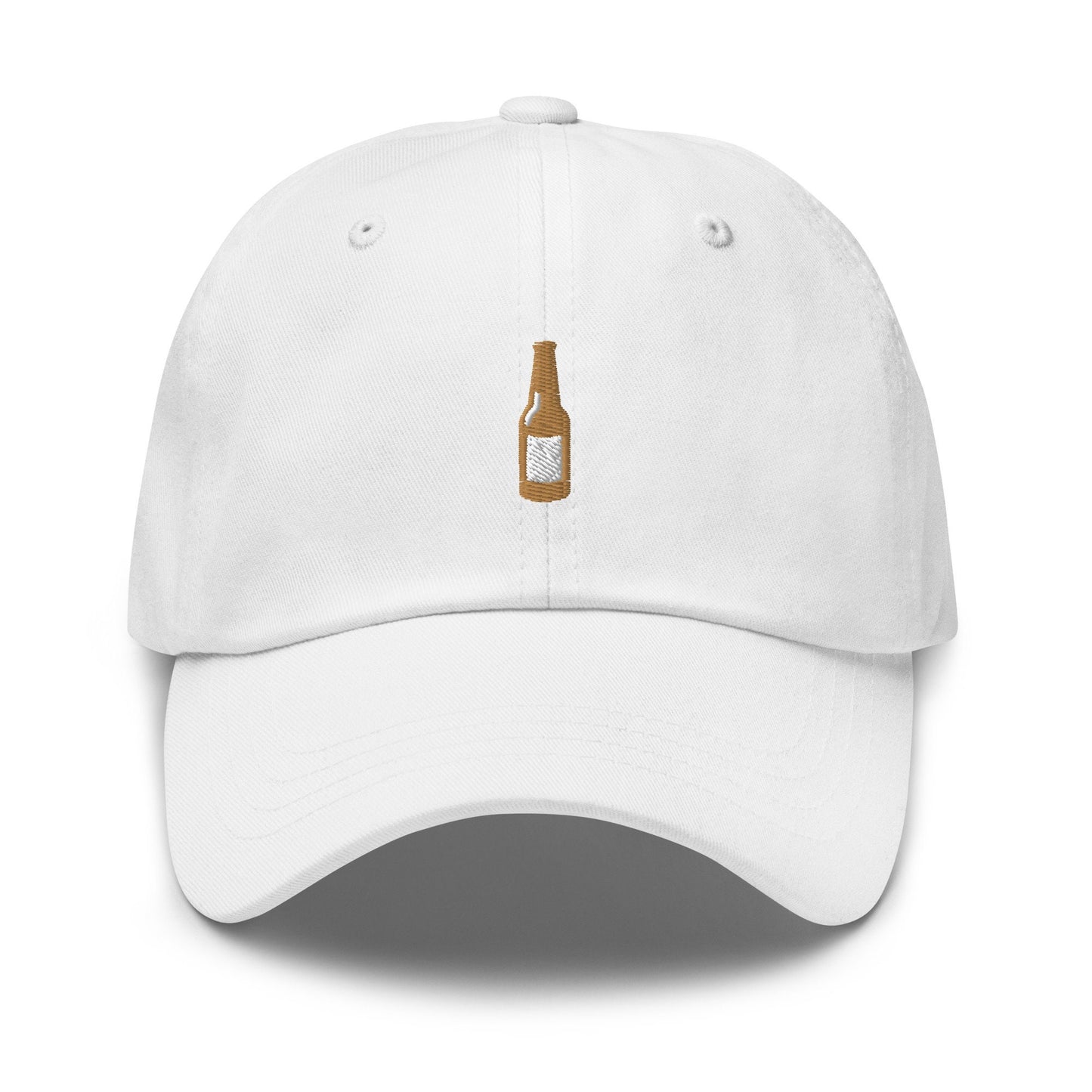 Beer Bottle Dad Hat - For Brew Fans, lager, pilsner, stout, IPA Drinkers - Minimalist Cotton Embroidery - Multiple Colors.