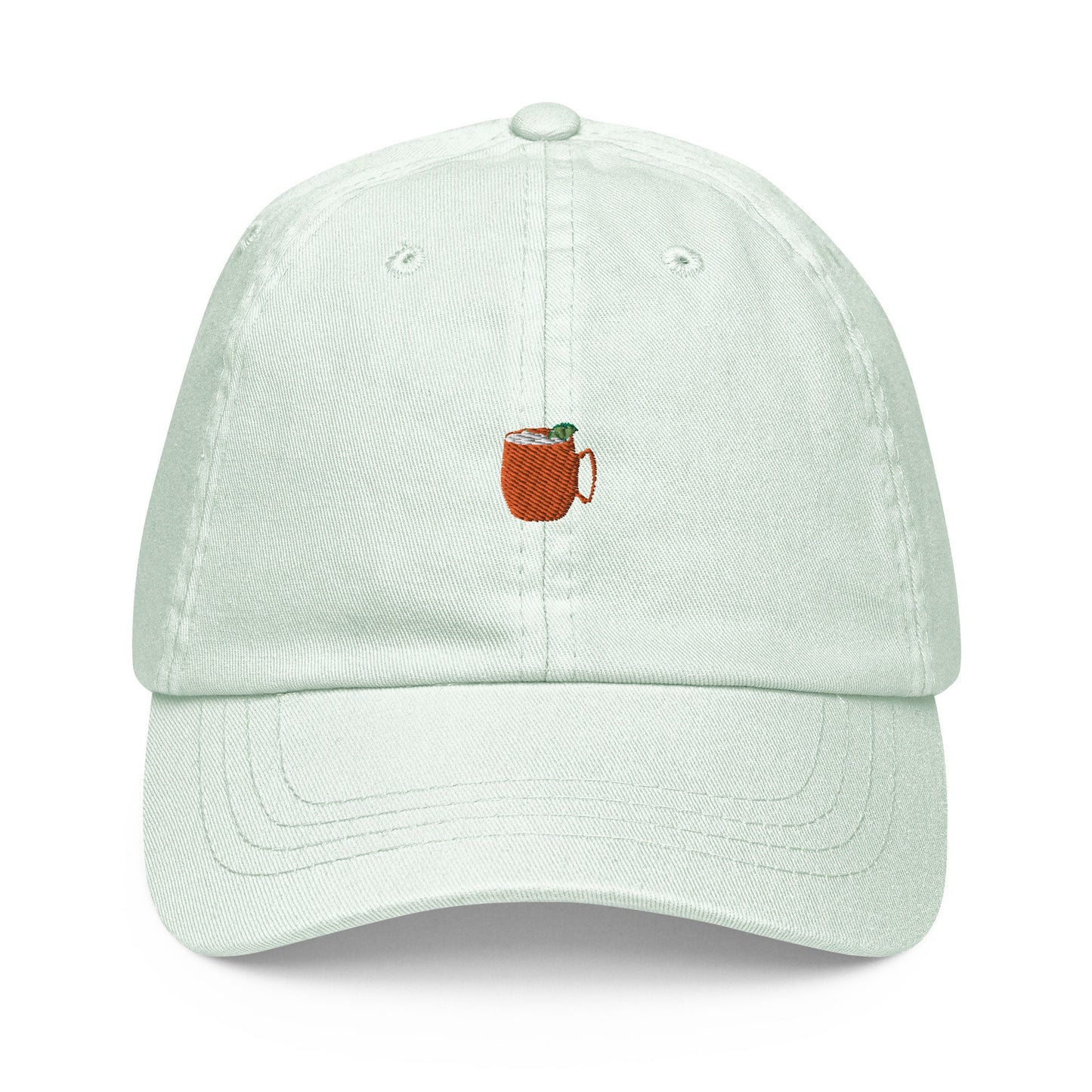 Moscow Mule Hat - Gift for Cocktail Lovers - Embroidered Cotton Hat