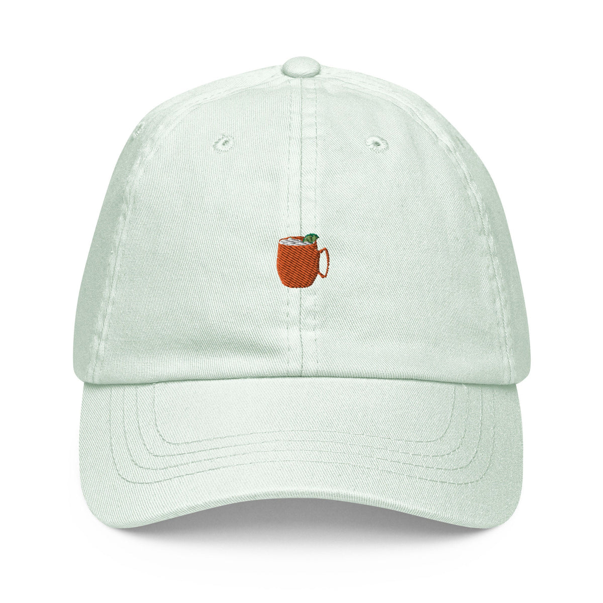 Moscow Mule Hat - Gift for Cocktail Lovers - Embroidered Cotton Hat