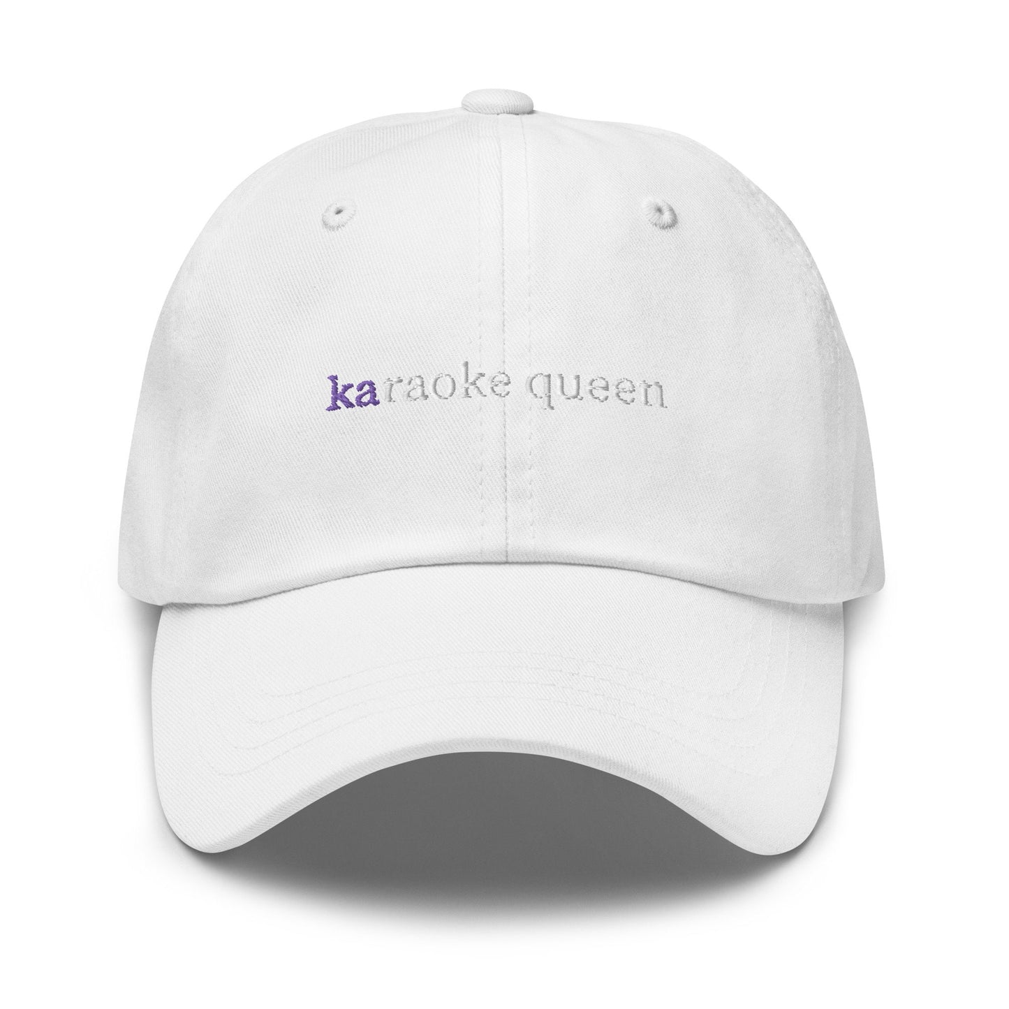 Karaoke Queen Dad Hat - Best Friend Gift - Music Lovers & Singers - Cotton Embroidered Cap - Multiple Colors