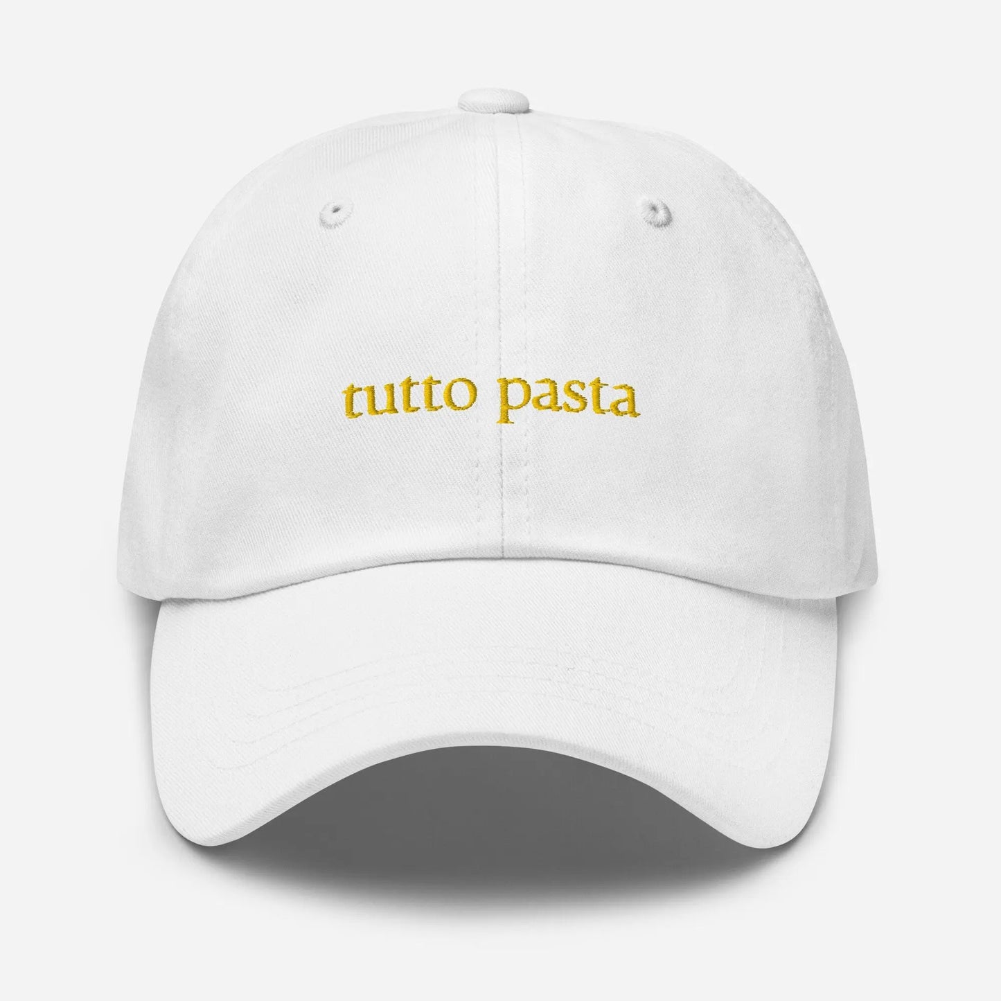 Tutto Pasta Dad hat - Gift italian food lovers - Multiple Colors - Cotton Embroidered Cap