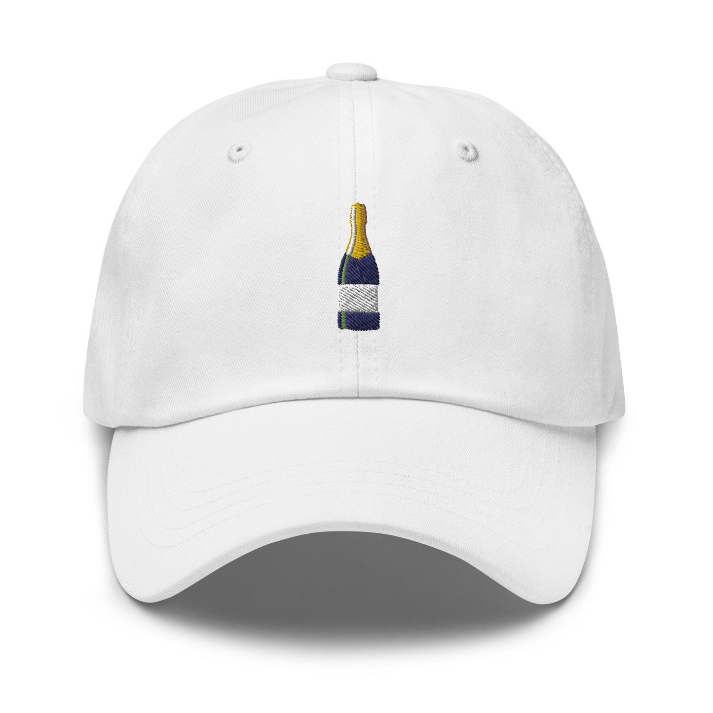 Champagne Hat - Gift for Wine & Bubbly Lovers - Cotton Embroidered - Multiple Colors - Customizable