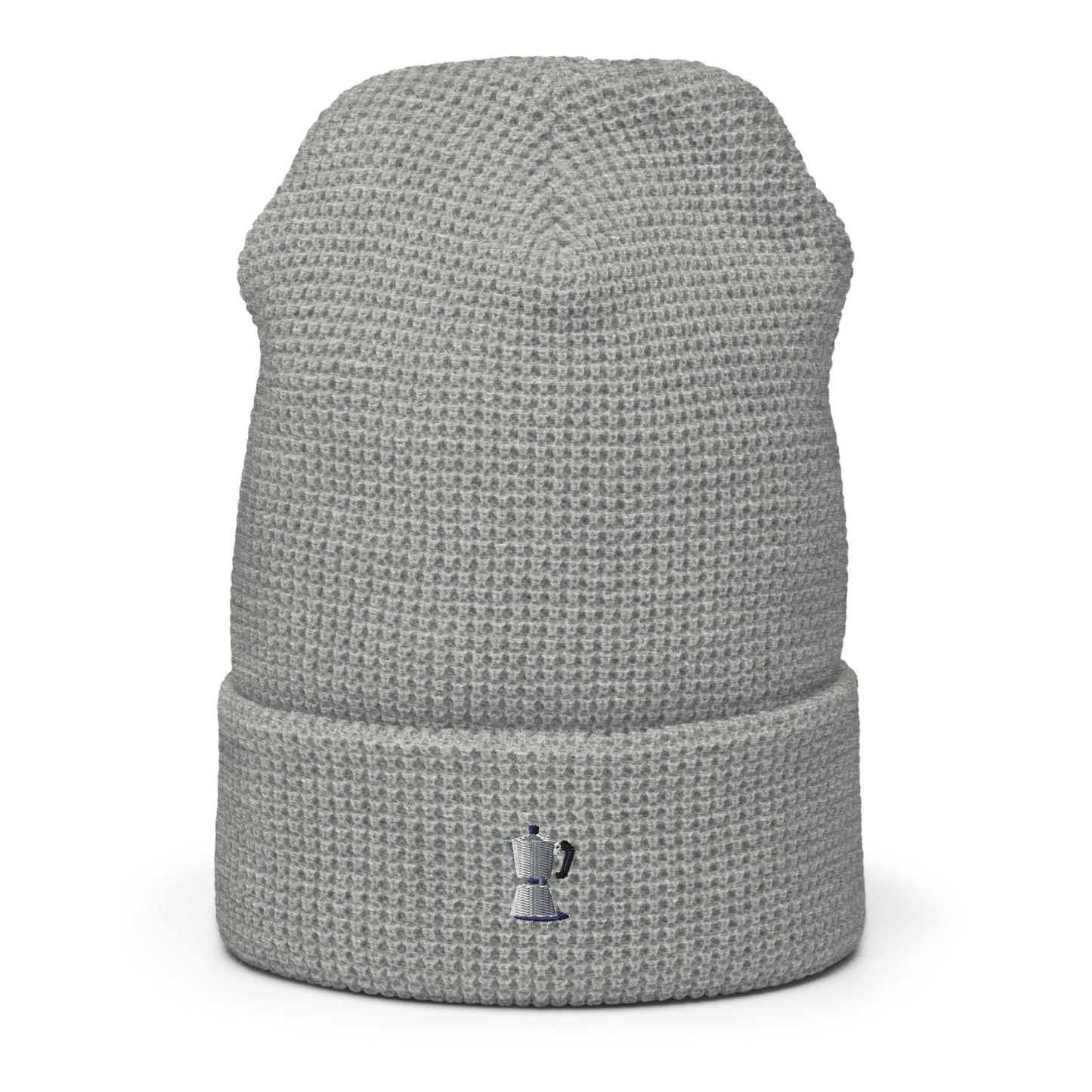 Espresso Beanie - Stove Top Moka Pot - Gift for Java Lovers - Handmade Embroidered Hat - Fall Winter Vibes