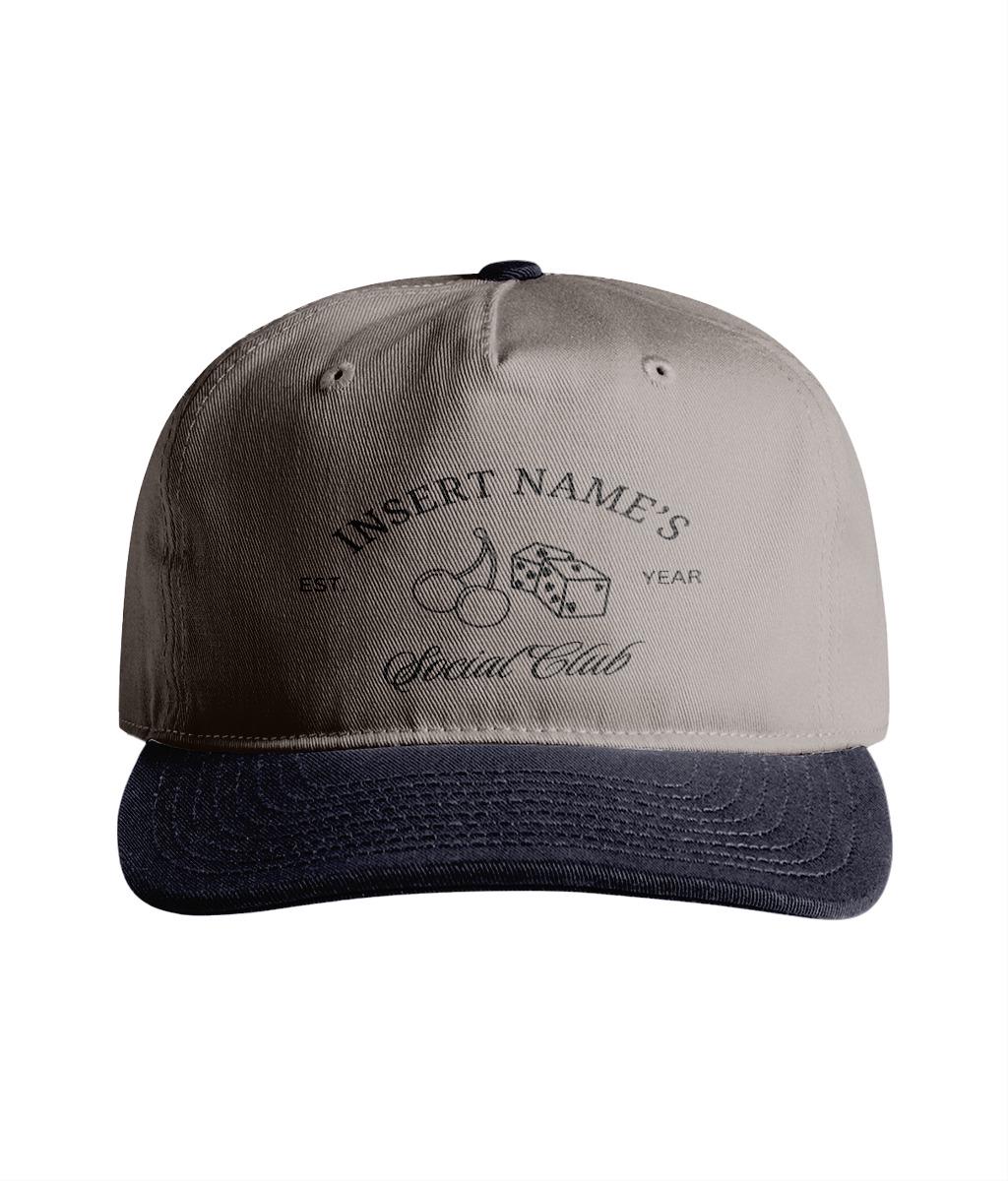 Custom Bachelorette Party Hat: Embroidered Social Club Two-Tone Snapback