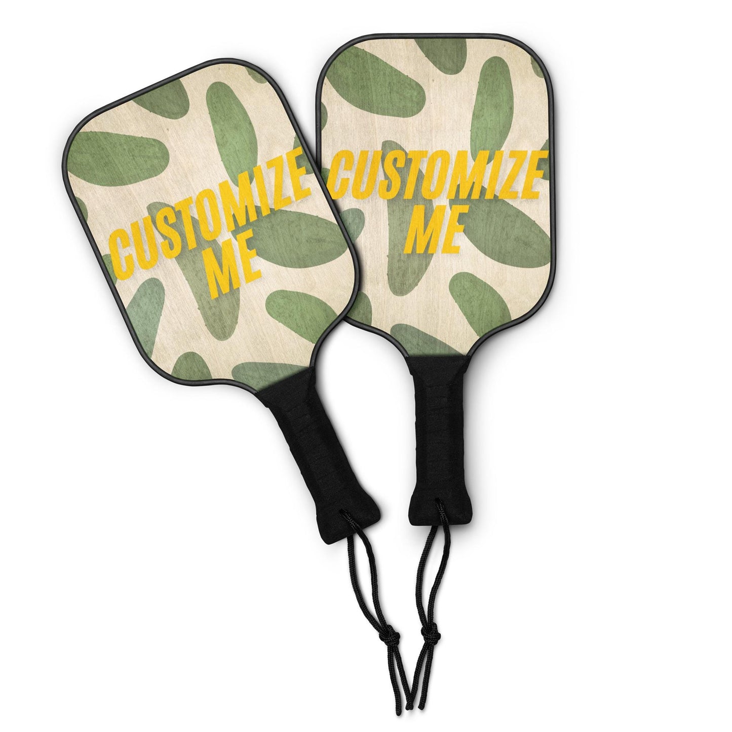 Custom Pickleball Paddle Set – Personalized Full-Color 2-Player Kit with Carry Bag, Design Your Own Paddles
