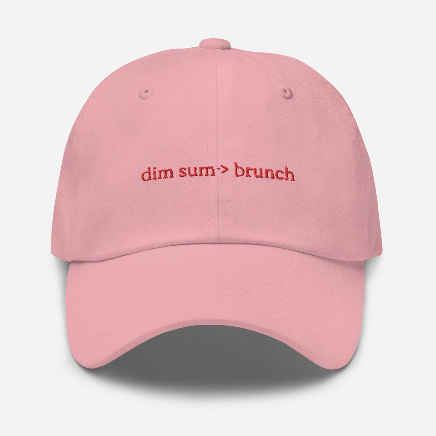 Dim Sum Dad Hat - Chinese Food Lovers Gift - Minimalist Embroidered Staff Cotton Hat