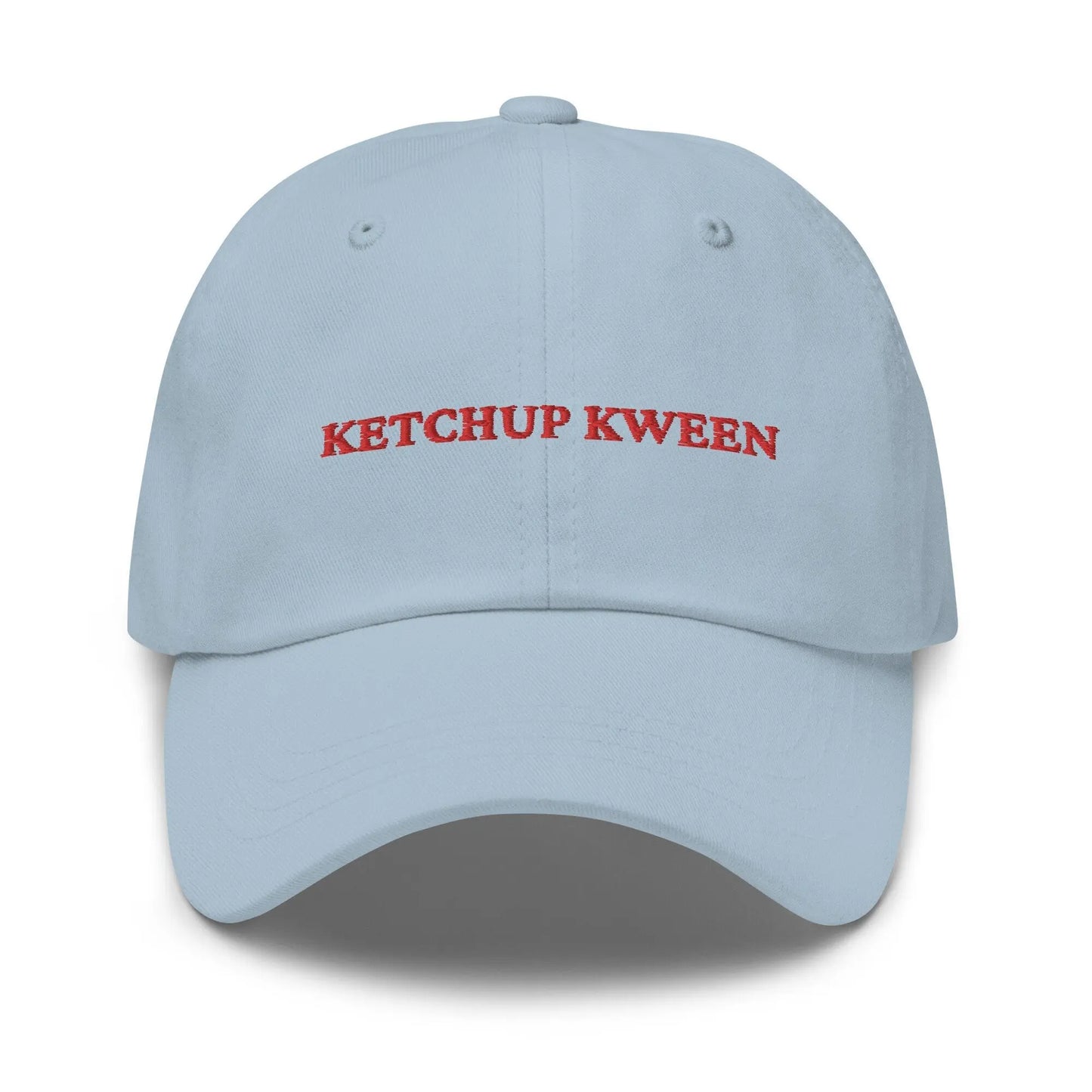 Ketchup Hat - Gift for Ketchup Addicts, Fans, and Stans - Cotton Embroidered Cap - Evilwater Originals