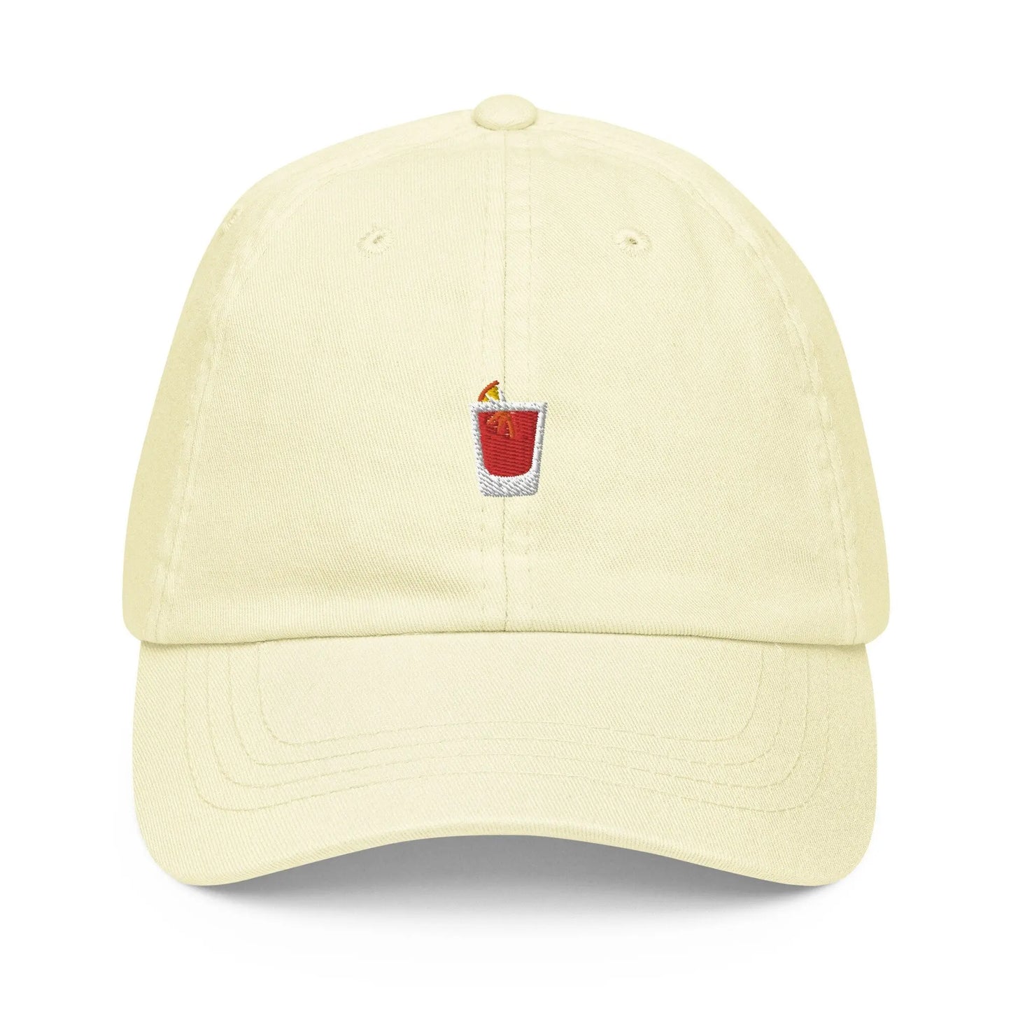 Negroni Pastel Dad Hat - Gift for cocktail lovers - Embroidered Cotton Cap