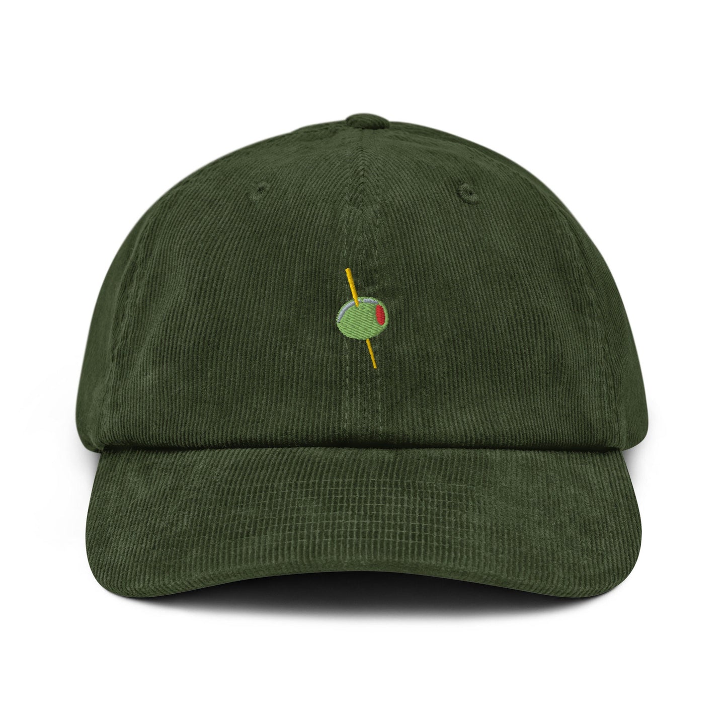 Olive Corduroy Hat - Gift for olive cocktail lovers