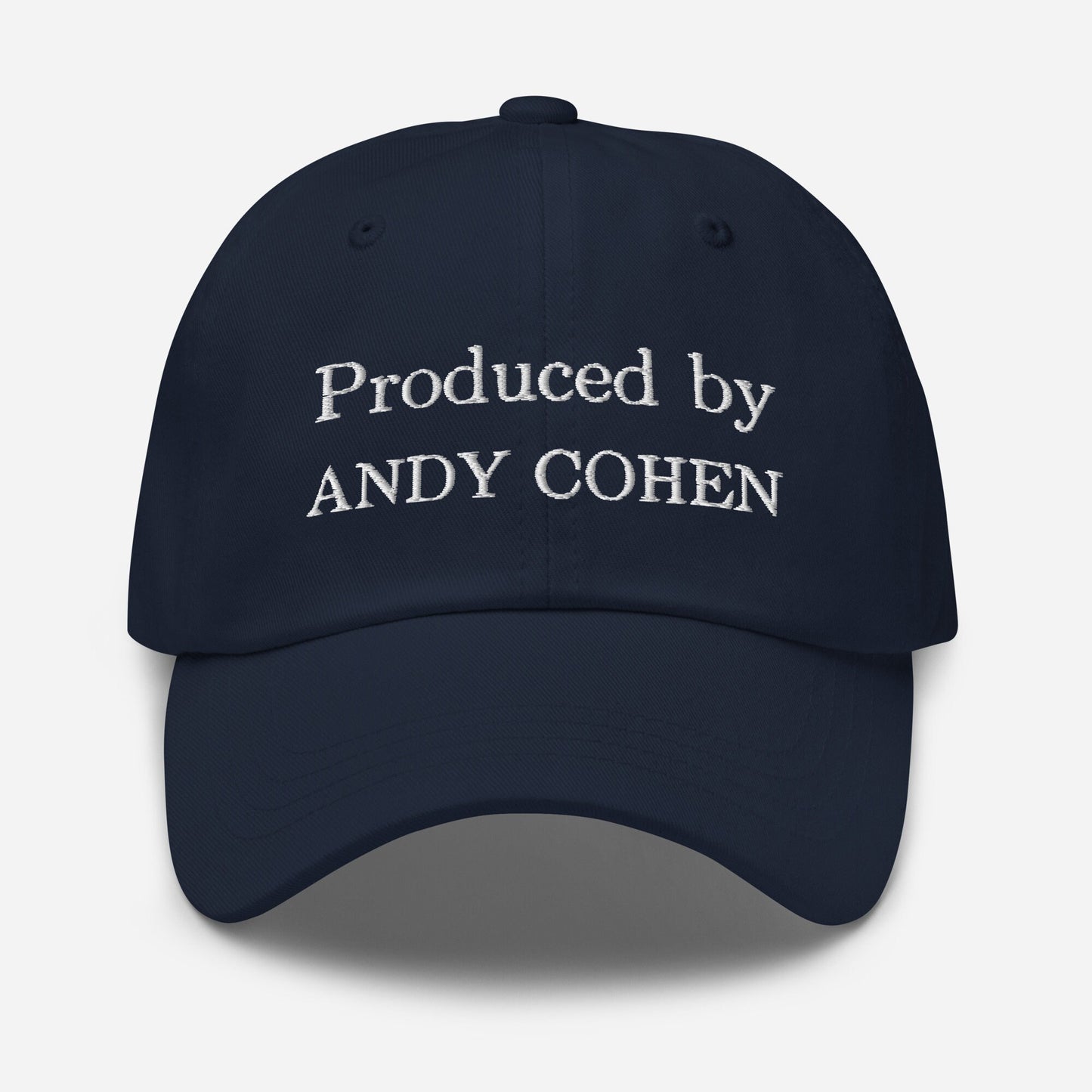 Andy Cohen Dad Hat - Gift for Reality TV fans - Handmade Embroidered Cotton Cap
