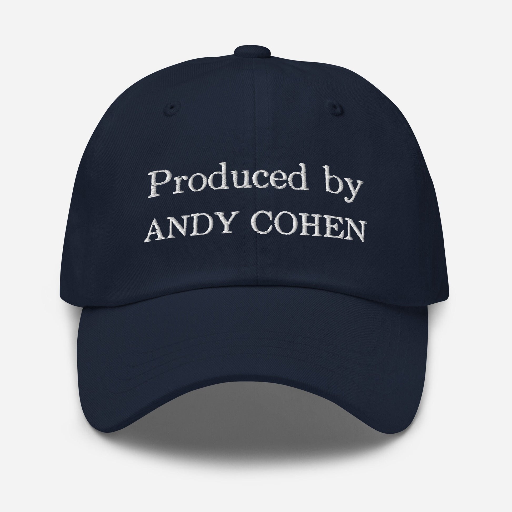 Andy Cohen Dad Hat - Gift for Reality TV fans - Handmade Embroidered Cotton Cap