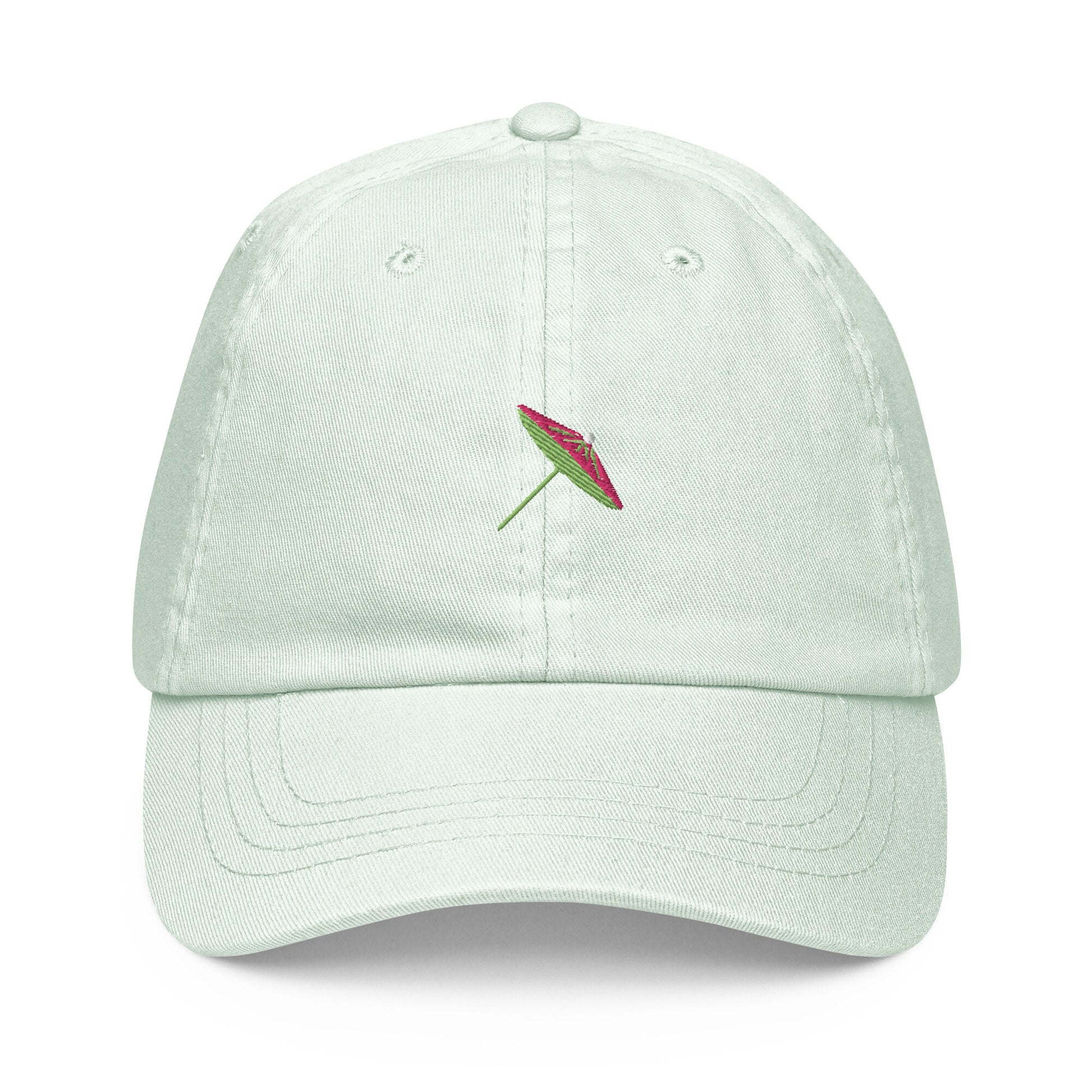 Cocktail Umbrella Dad Hat - Gift for patio cocktail lovers - Embroidered Cotton Hat