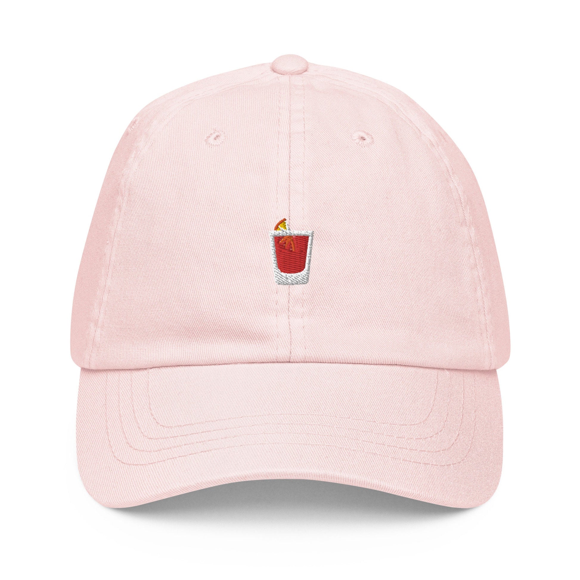 Negroni Pastel Dad Hat - Gift for cocktail lovers - Embroidered Cotton Cap