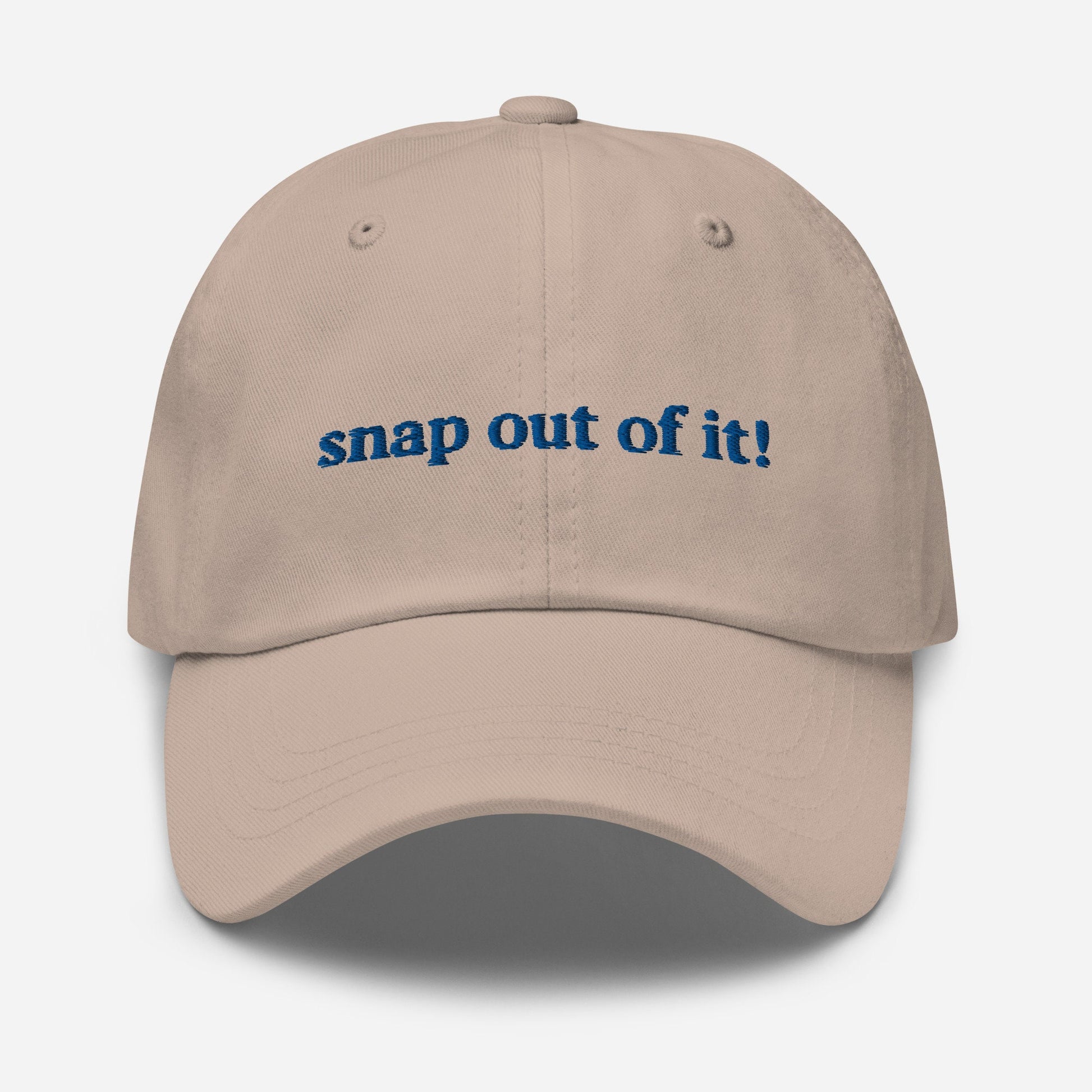 Cher Dad Hat - Snap out of it - Gift for Moonstruck film fans - Embroidered Cotton Hat