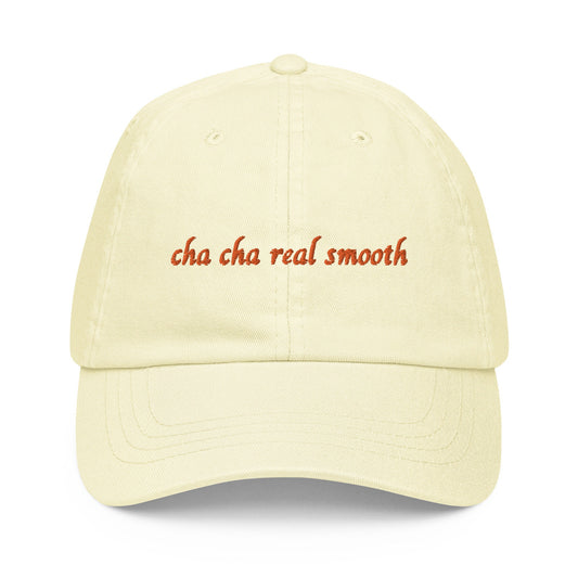 Cha Cha Slide Pastel Dad Hat - Gift for y2k millennial best friends - Cotton Embroidered Cap