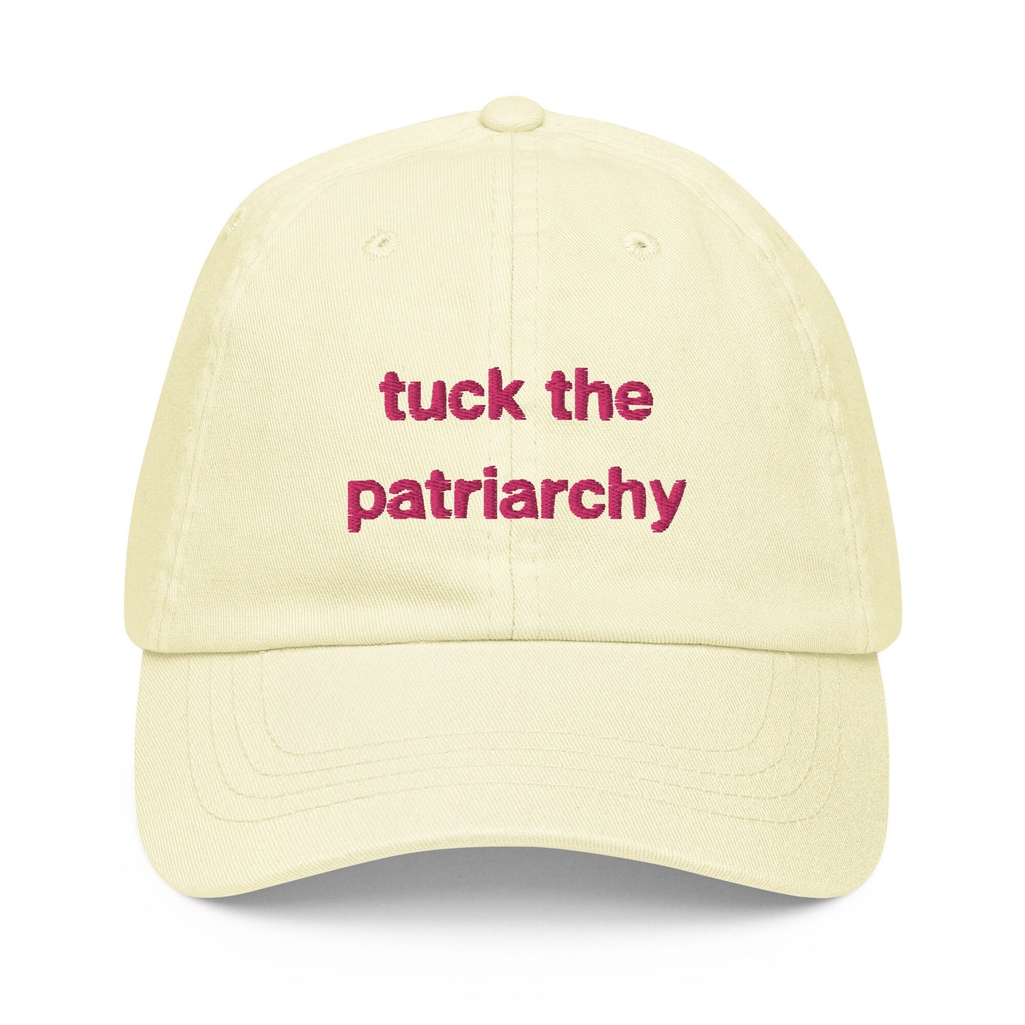 Tuck the Patriarchy Pastel Dad Hat - Gift for LGTBQ+ drag race fans - Cotton Embroidered Cap
