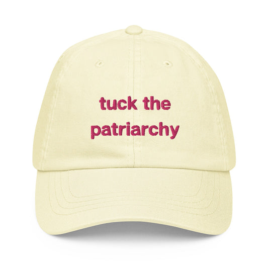 Tuck the Patriarchy Pastel Dad Hat - Gift for LGTBQ+ drag race fans - Cotton Embroidered Cap