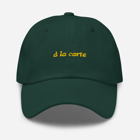 a la carte Dad Hat - Gift Food Fans and Home Chefs - Embroidered Cotton Cap