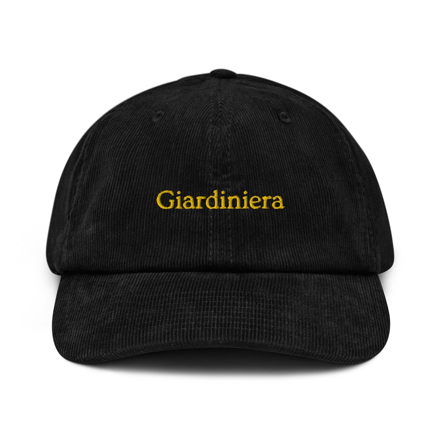 Giardiniera Corduroy Dad Hat - Gift for Italian charcuterie and cheese food Lovers - Handmade Embroidered Cap