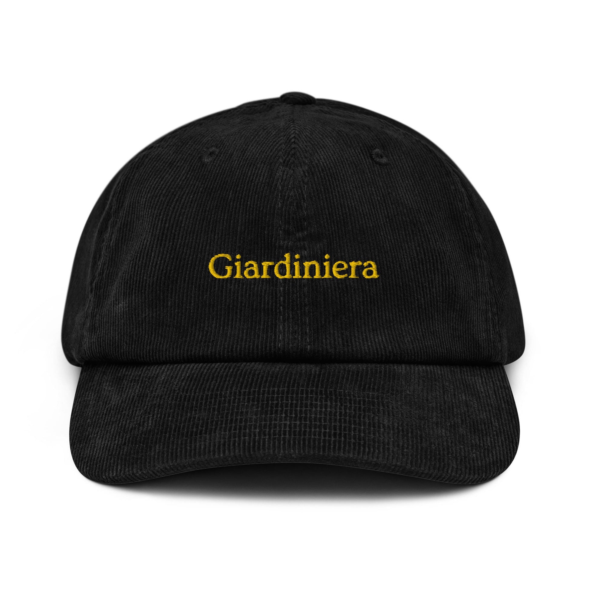 Giardiniera Corduroy Dad Hat - Gift for Italian charcuterie and cheese food Lovers - Handmade Embroidered Cap