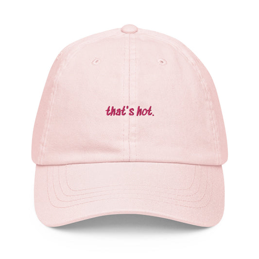 That's Hot Dad Hat - Gift for Paris Hilton Simple Life Fans - Pastel Cotton Embroidered Cap