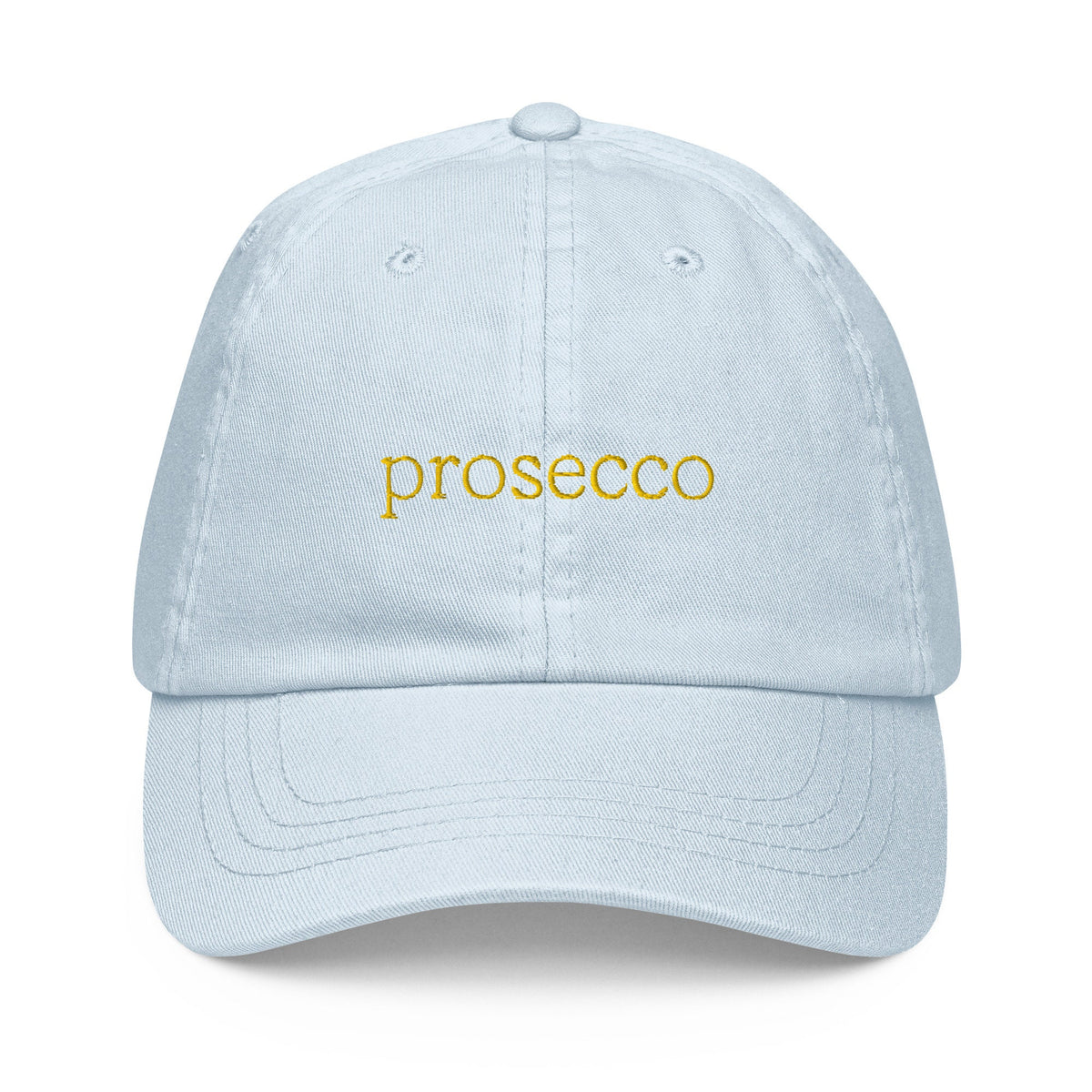 Prosecco Dad Hat - Gift for Italian Wine & Spritz Lovers - Pastel Cotton Embroidered Cap