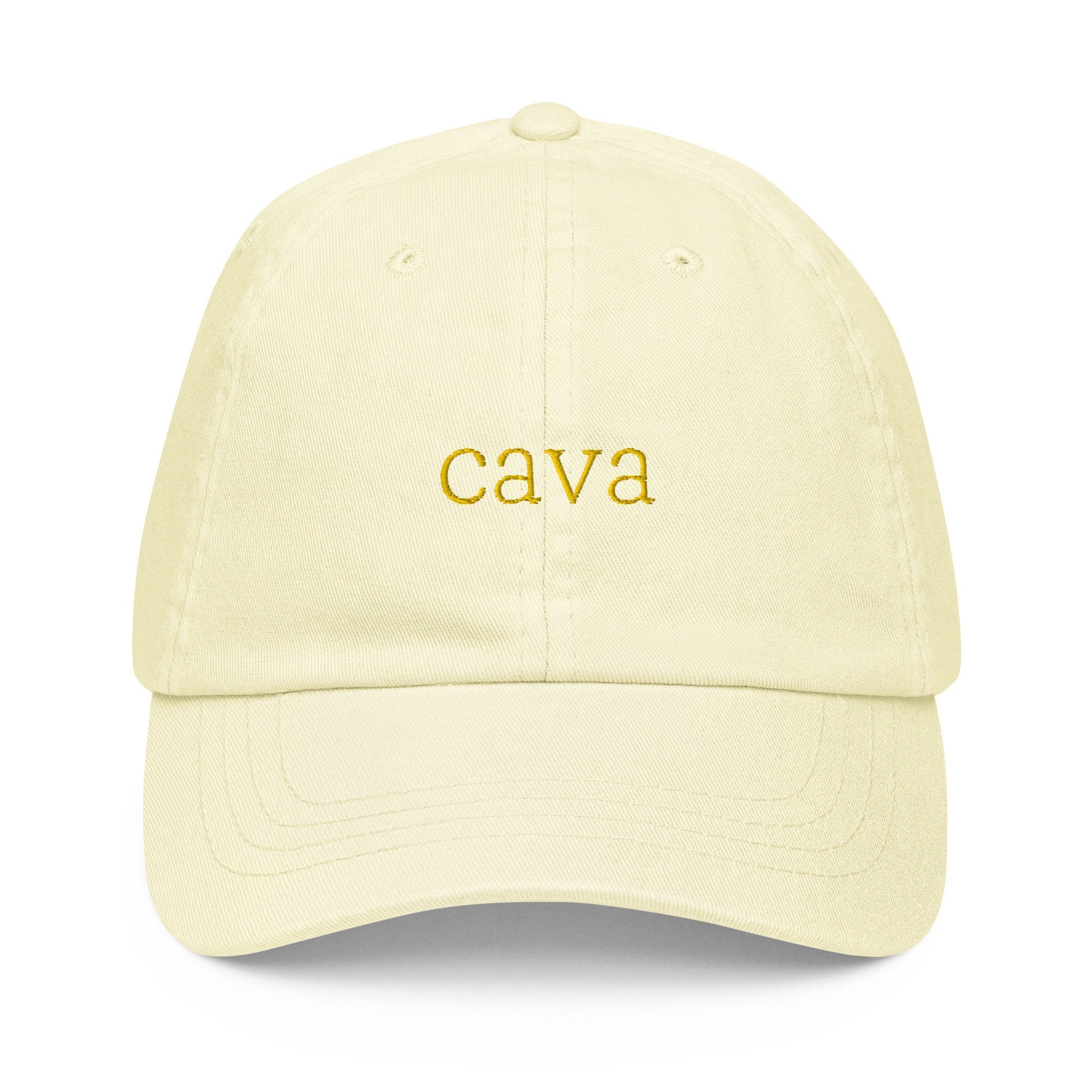 Cava Dad Hat - Gift for Spanish Wine Lovers - Pastel Cotton Embroidered Cap