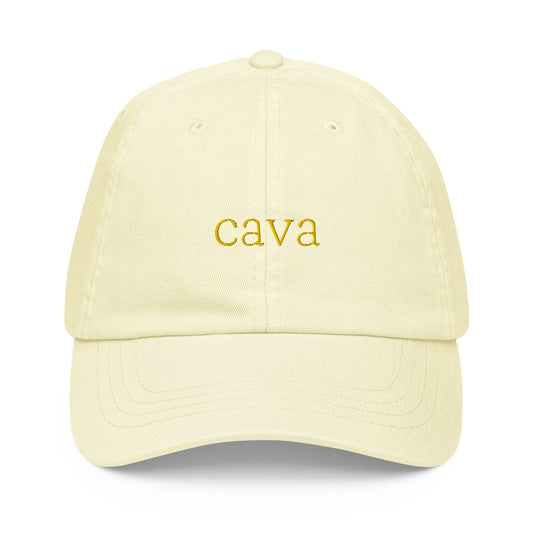 Cava Dad Hat - Gift for Spanish Wine Lovers - Pastel Cotton Embroidered Cap