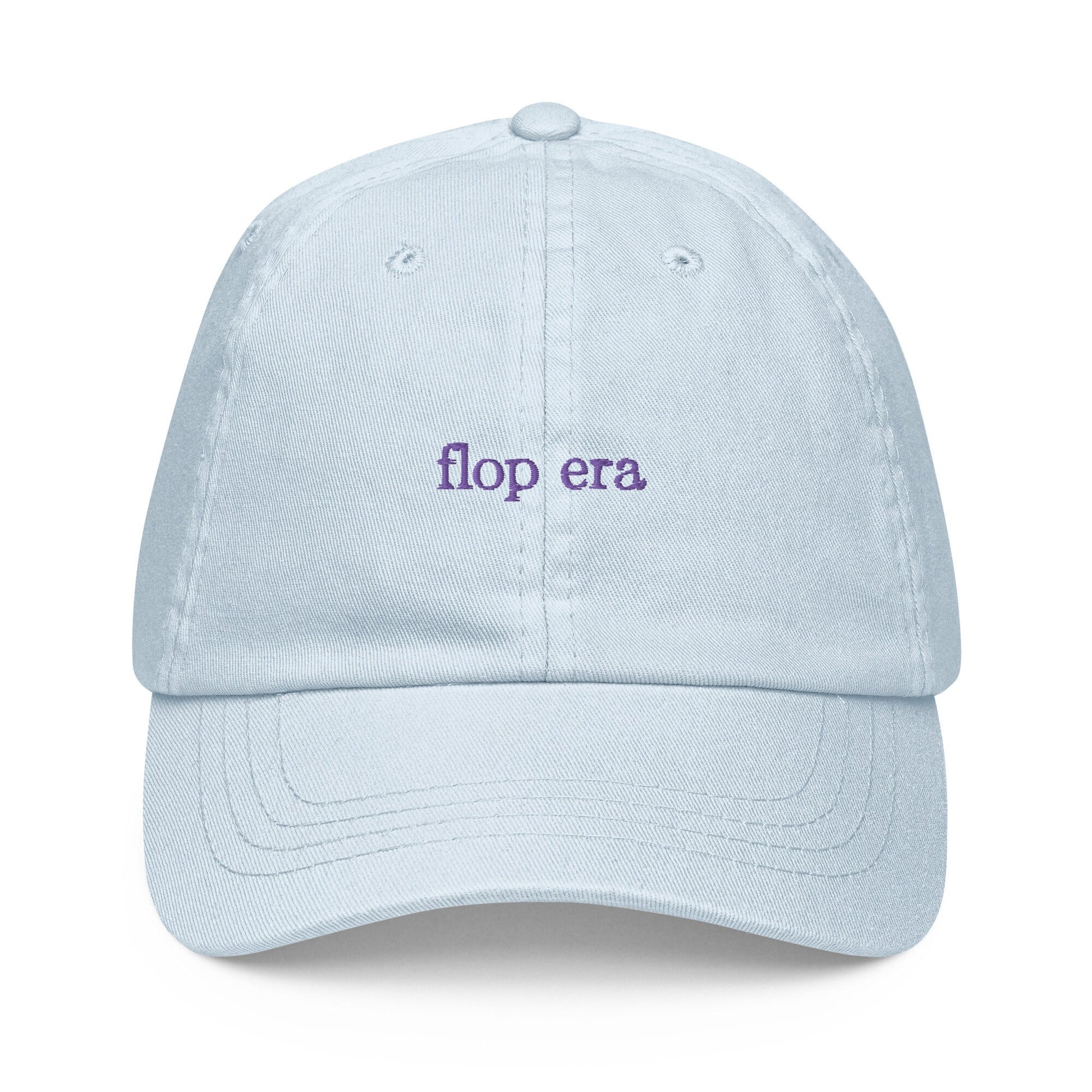 Flop Era Dad Hat - Funny Best Friend Gift - Pastel Cotton Embroidered Cap