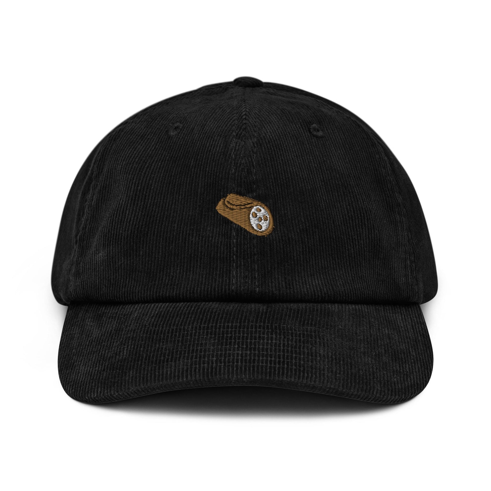 Cannoli Corduroy Dad Hat - Gift for Italian Dessert Lovers  - Handmade Embroidered Cap