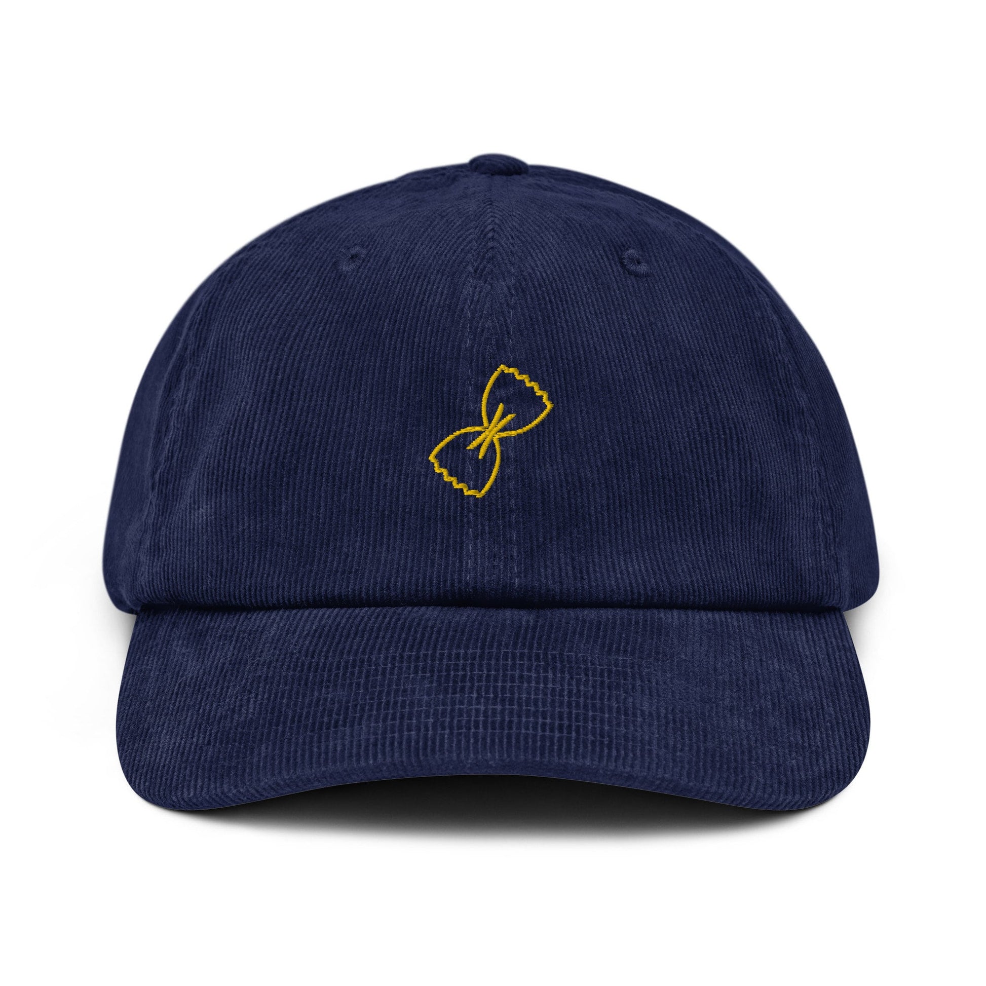 Farfalle Corduroy Dad Hat - Gift for Italian Pasta Lovers - Handmade Embroidered Cap