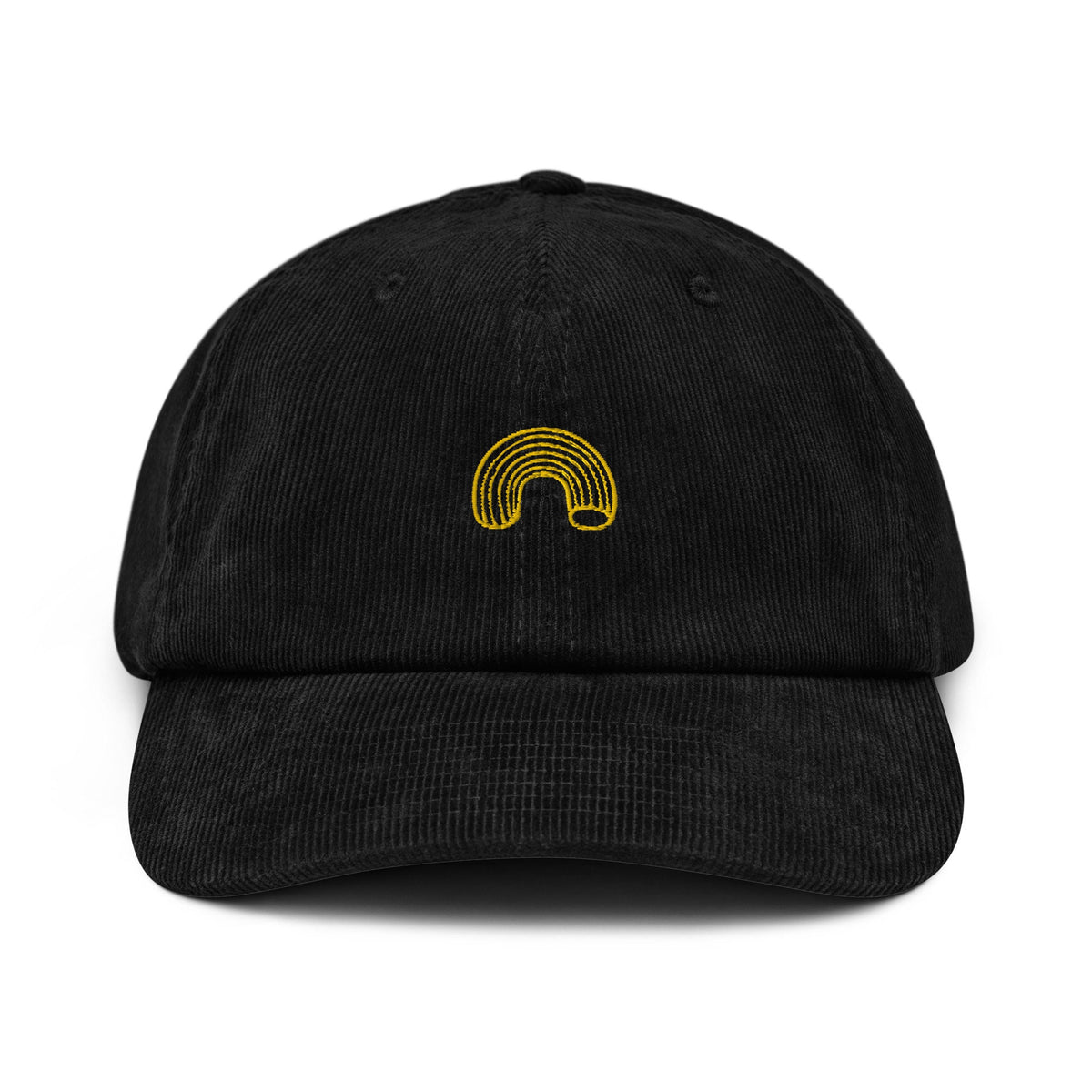 Cornette Rigate Corduroy Dad Hat - Gift for Italian Pasta, Rigatoni Lovers - Handmade Embroidered Cap