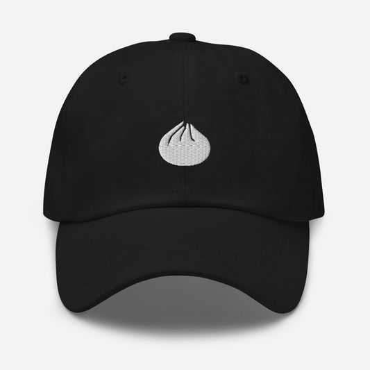Steamed BBQ Pork Bun Dad Hat - Chinese Dim Sum Lovers Gift - Minimalist Embroidered Staff Cotton Hat