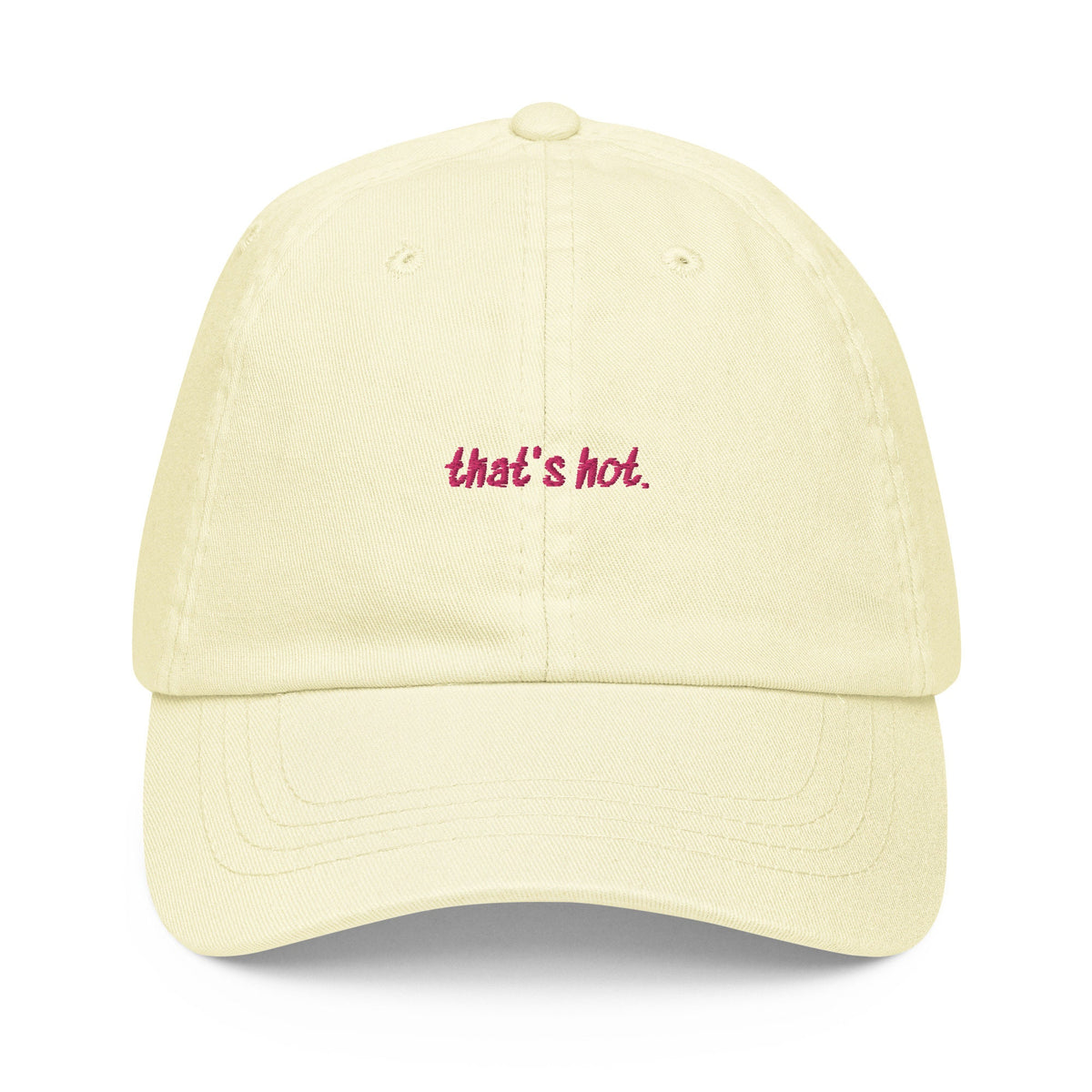 That's Hot Dad Hat - Gift for Paris Hilton Simple Life Fans - Pastel Cotton Embroidered Cap