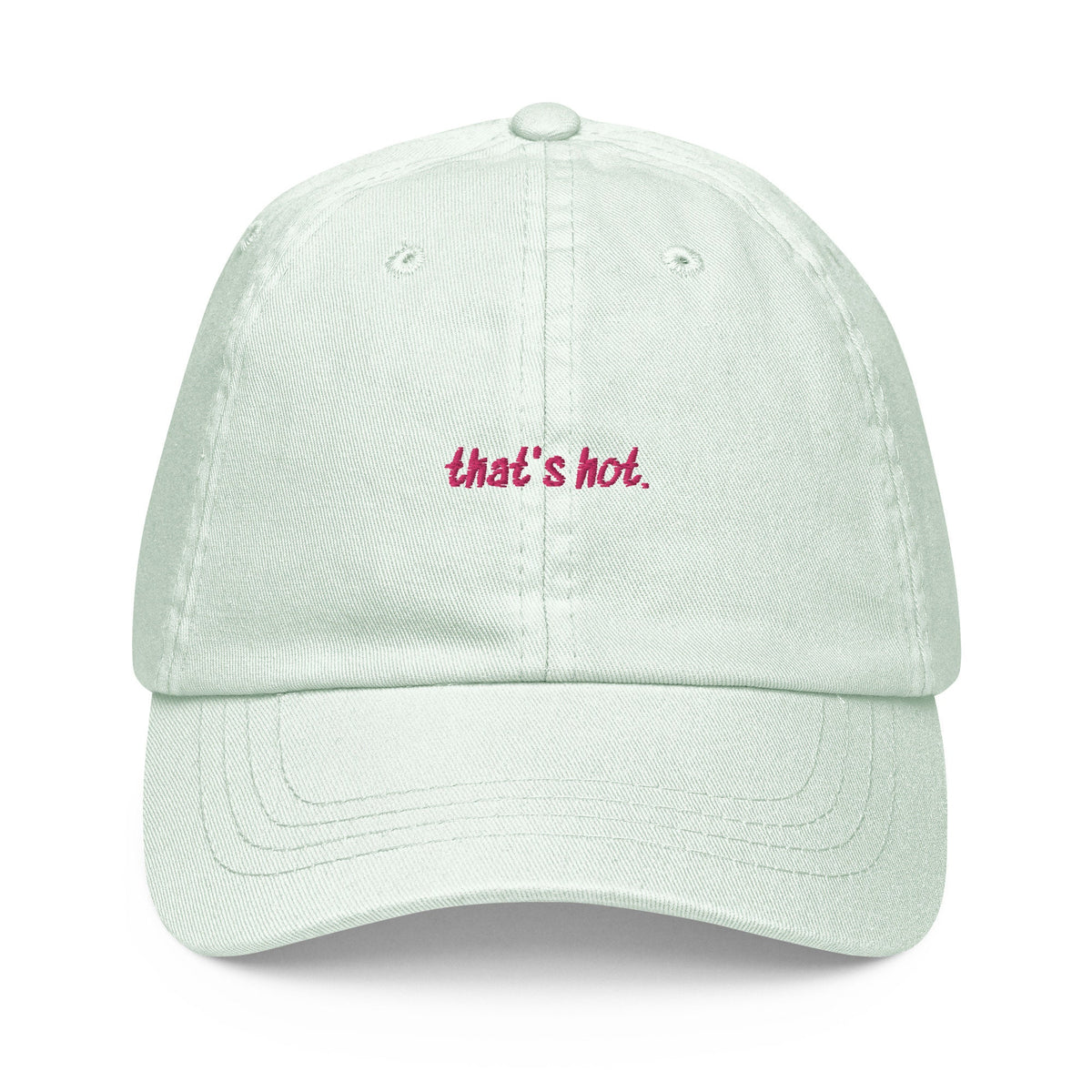 That's Hot Dad Hat - Gift for Paris Hilton Simple Life Fans - Pastel Cotton Embroidered Cap