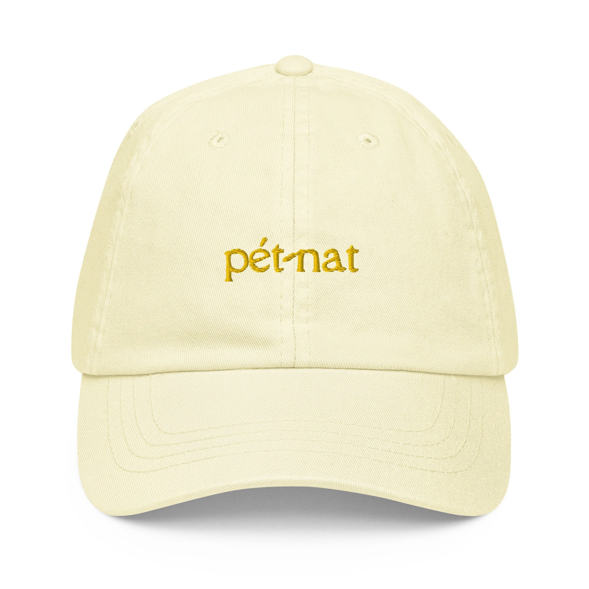 Pét-nat Hat - Gift for sparkling natural french wine lovers - Pastel Cotton Embroidered Cap