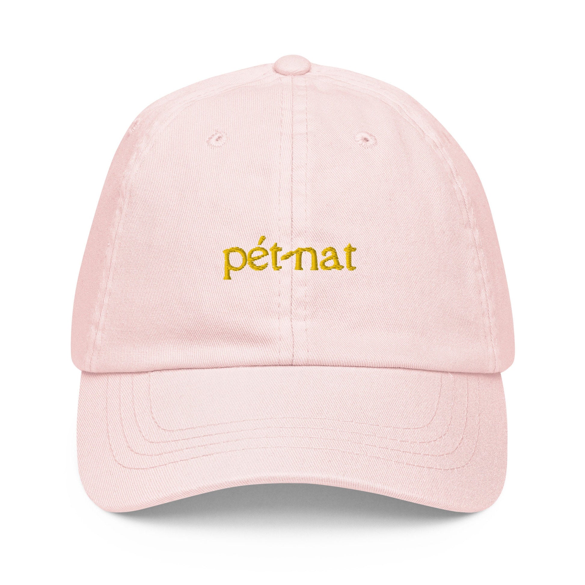 Pét-nat Hat - Gift for sparkling natural french wine lovers - Pastel Cotton Embroidered Cap