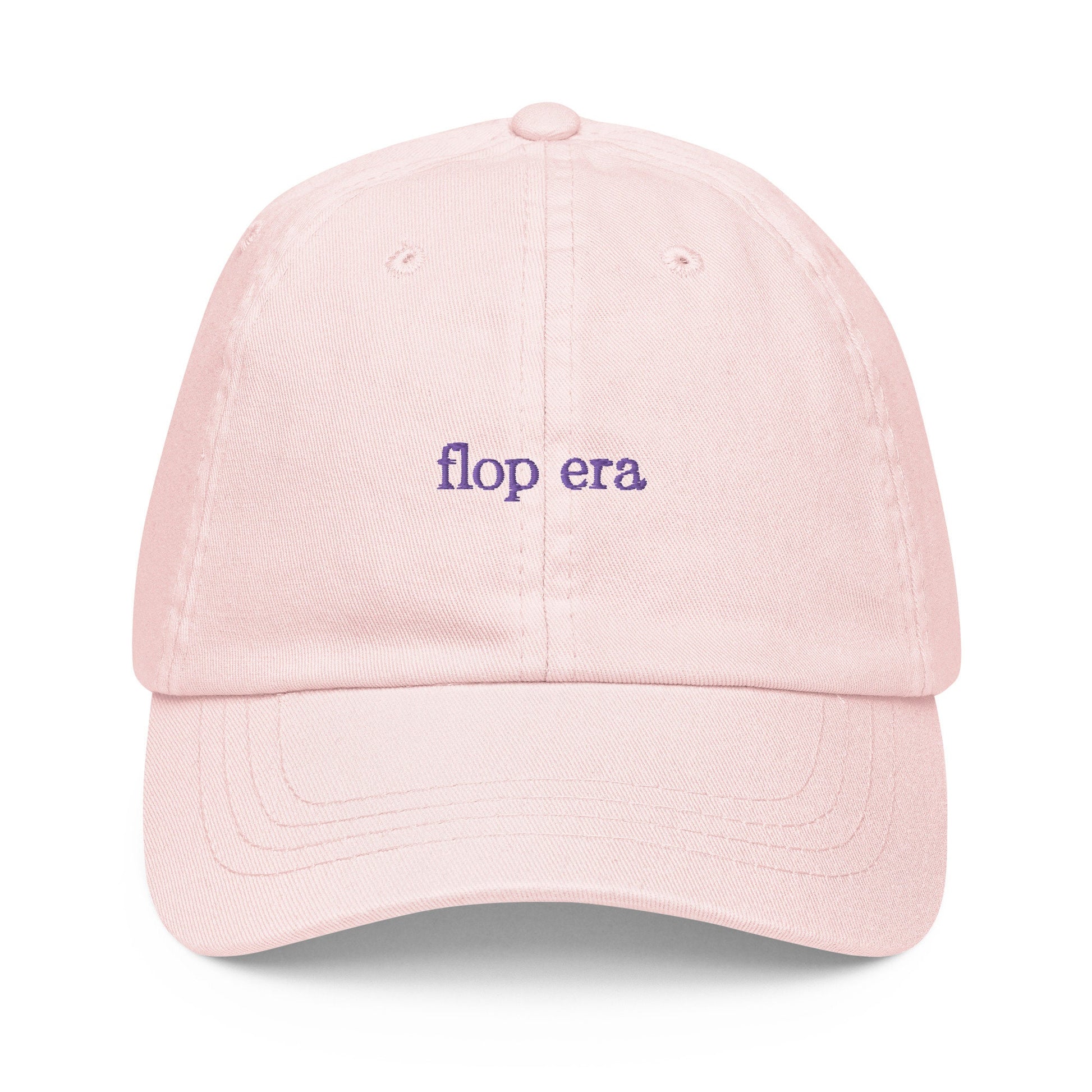 Flop Era Dad Hat - Funny Best Friend Gift - Pastel Cotton Embroidered Cap