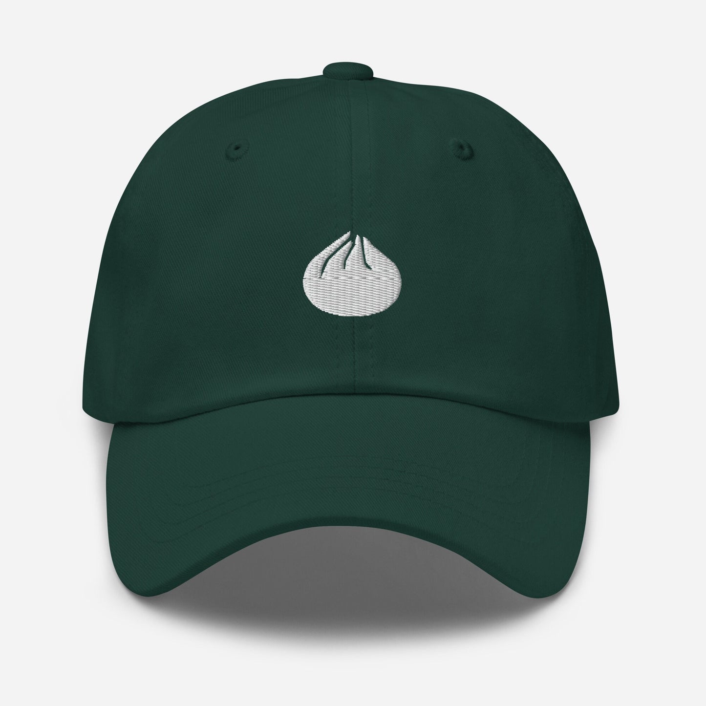 Steamed BBQ Pork Bun Dad Hat - Chinese Dim Sum Lovers Gift - Minimalist Embroidered Staff Cotton Hat