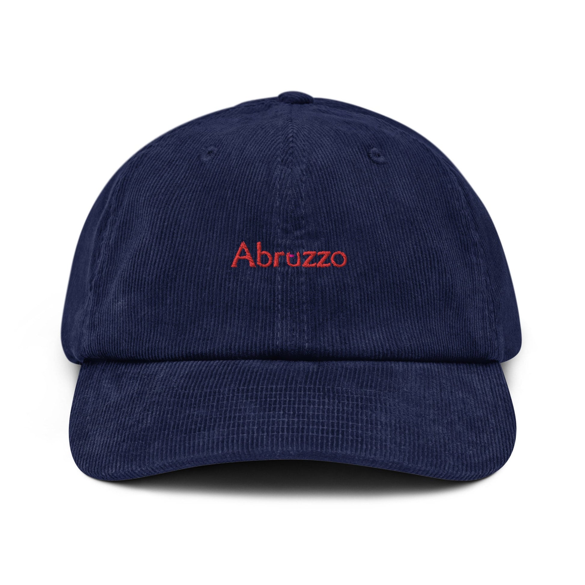 Abruzzo Corduroy Hat - Gift for Italian Wine Lovers - Best Wine Regions of Italia - Handmade Embroidered Cap