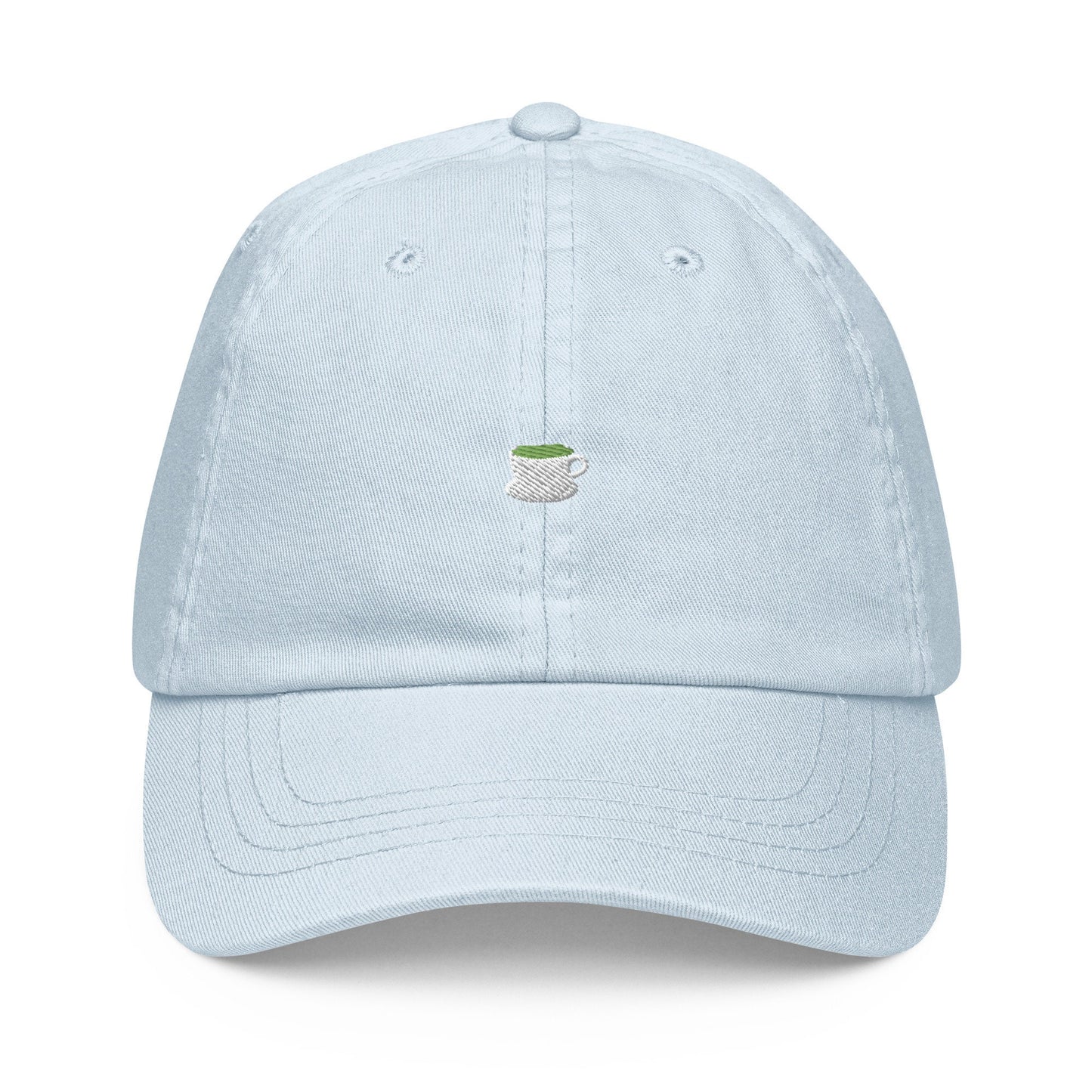 Matcha Dad Hat - Gift for Green Tea Fans -  Pastel Cotton Embroidered